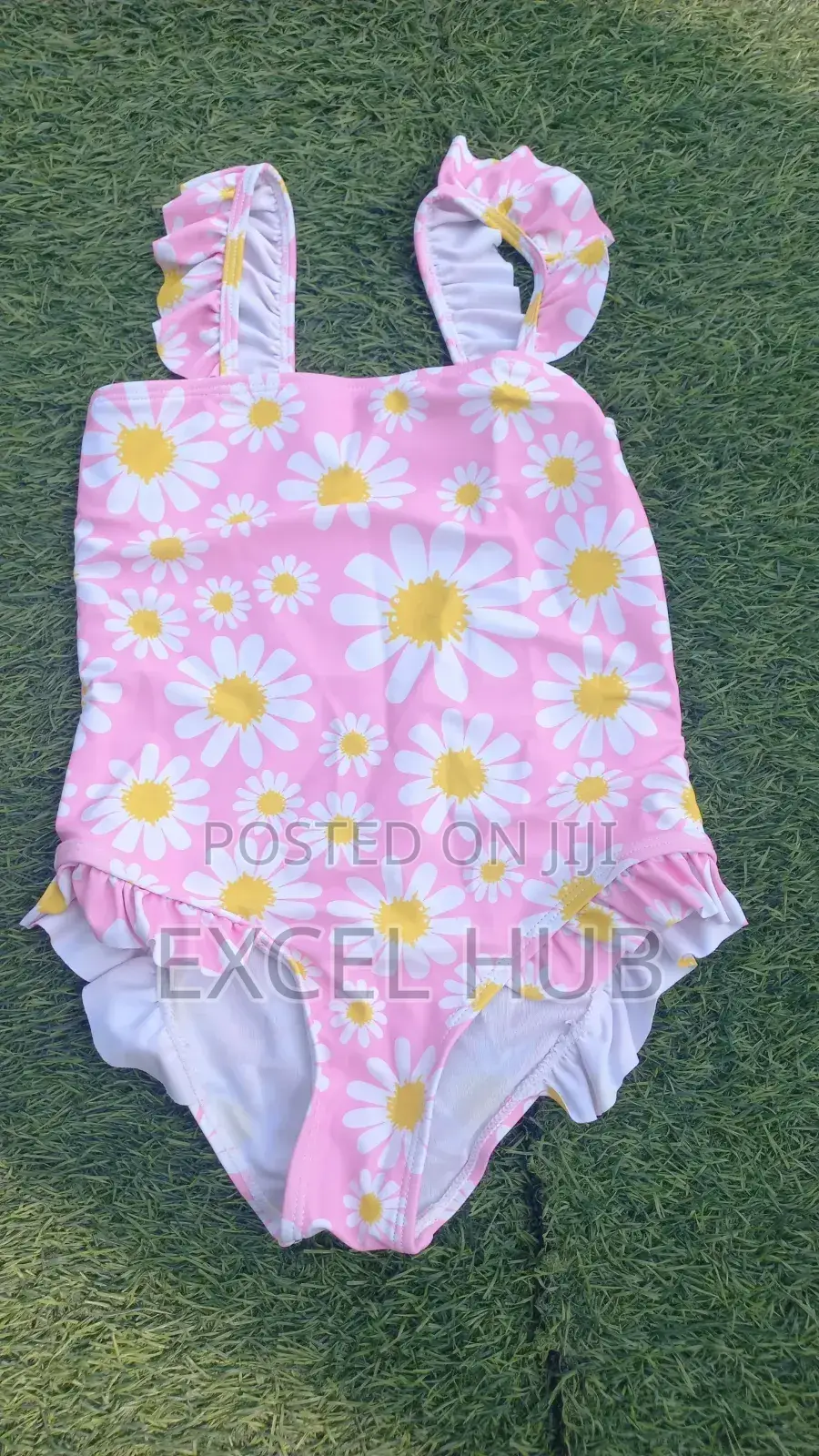 Flowered Pattern Swim Suite