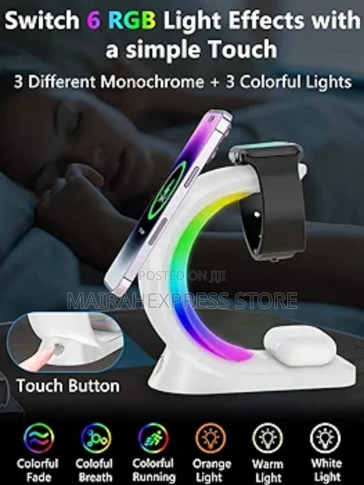 5in1 Wireless Smart Charging Ports/ Mp3 Bluetooth Speaker