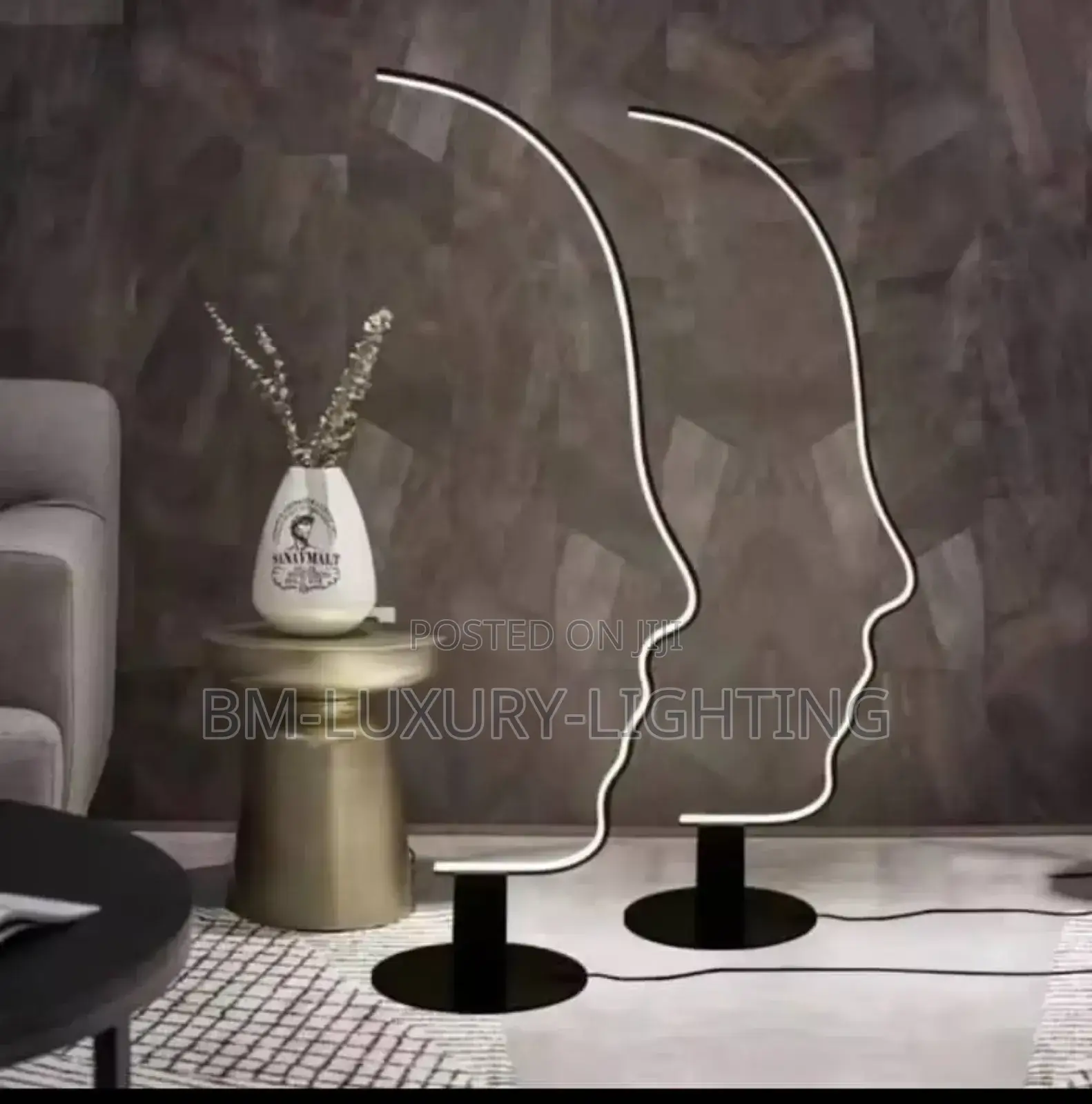 Led Human Face Nordic Floor Lamp