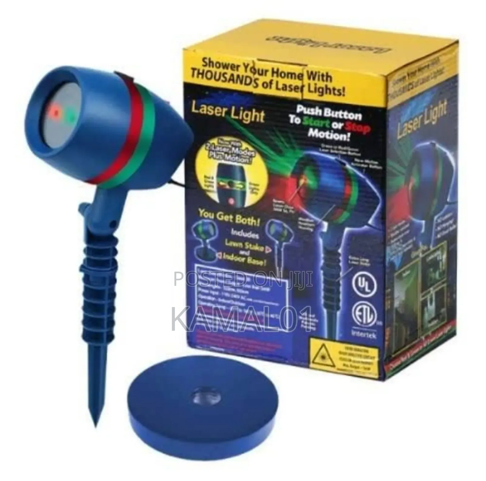 Star Shower L,Motion Laser Light,Bulbhead-Indoor Outdoor
