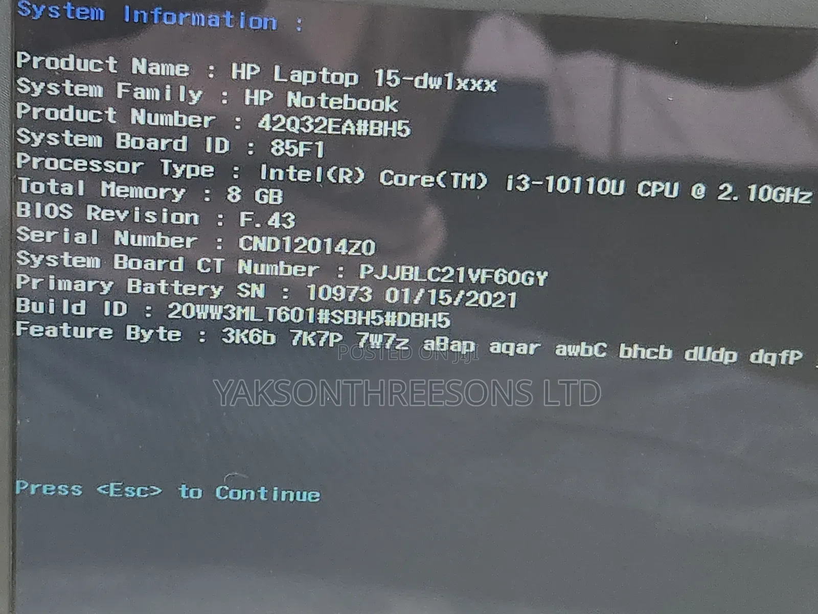 Laptop HP 15 8GB Intel Core i3 HDD 1T