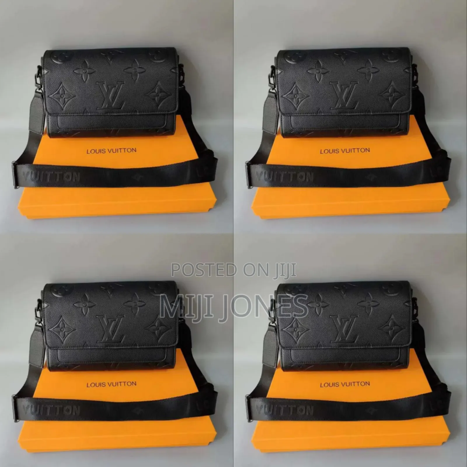 LV Crested Leather Bag