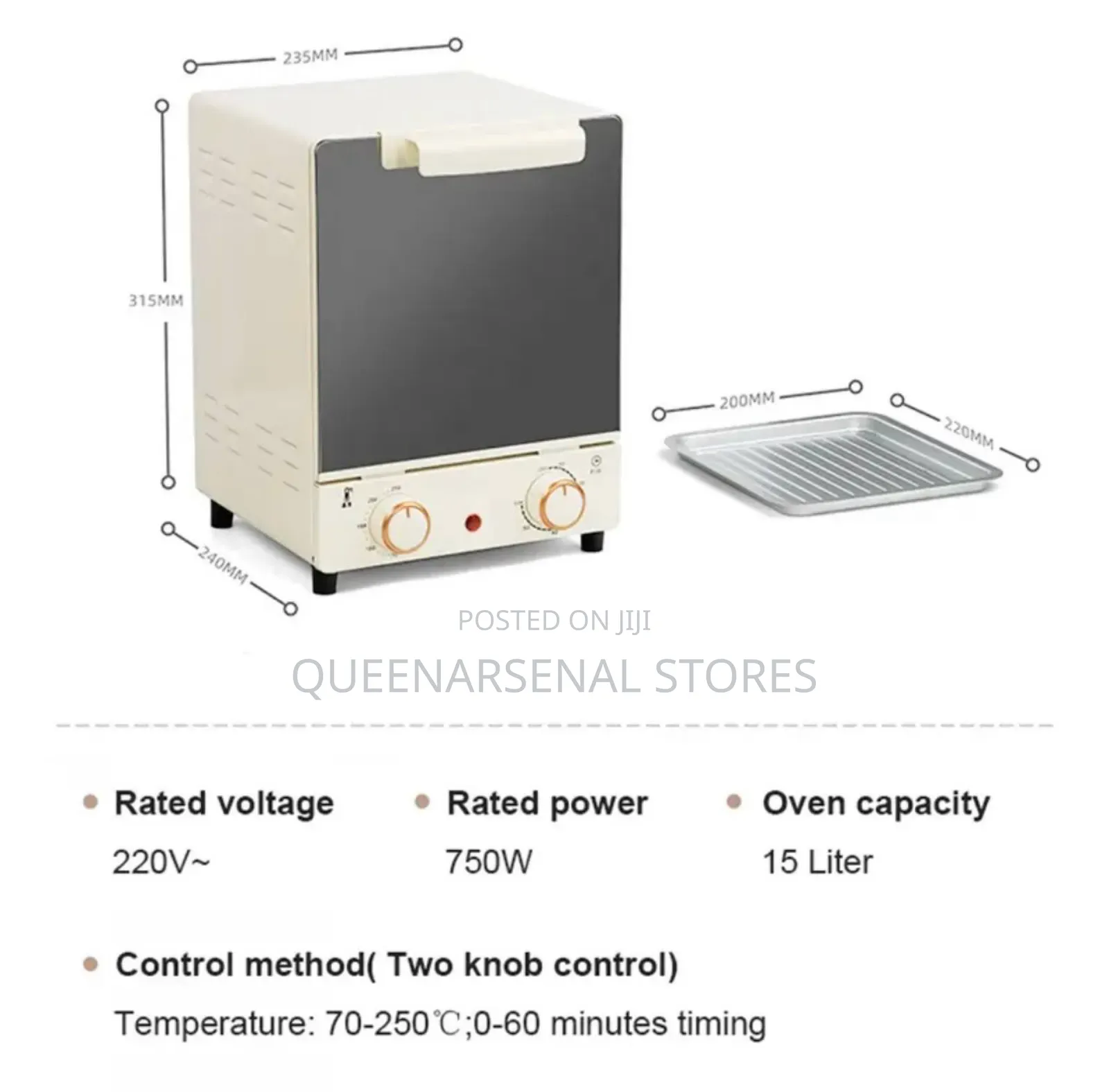 15L 3layers Multifunctional Oven