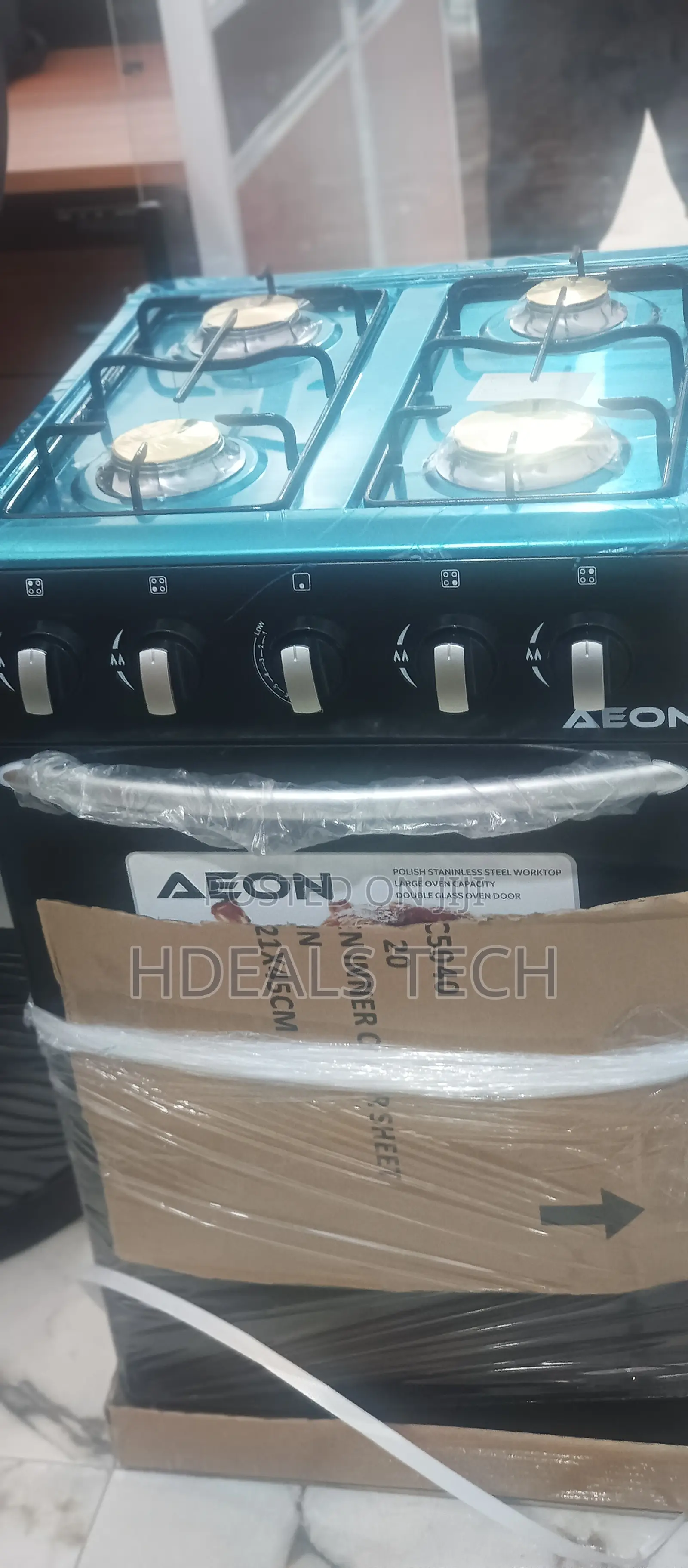 Aeon Smart Choice 4 Burner Gas Cooker Agc5040