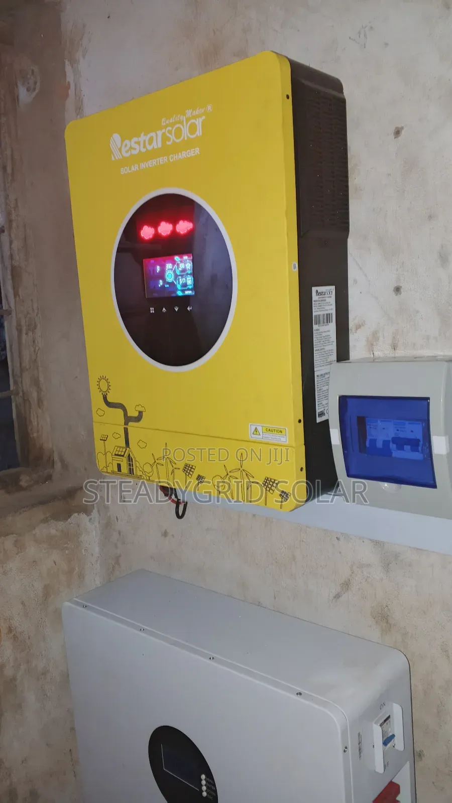Extremely Rugged 10kva Inverter Solar Powered Installation