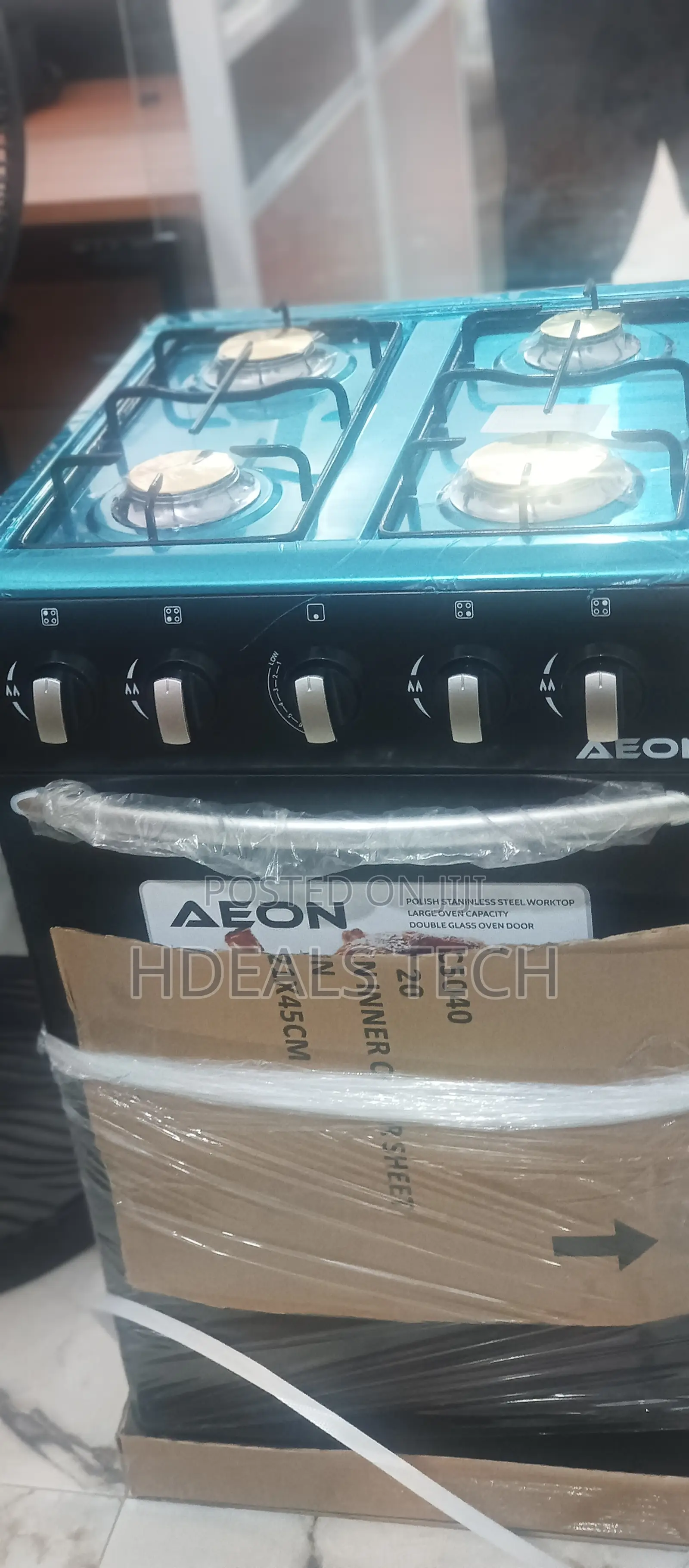 Aeon Maximum Comfort Gas Cooker 4 Burner Agc5040