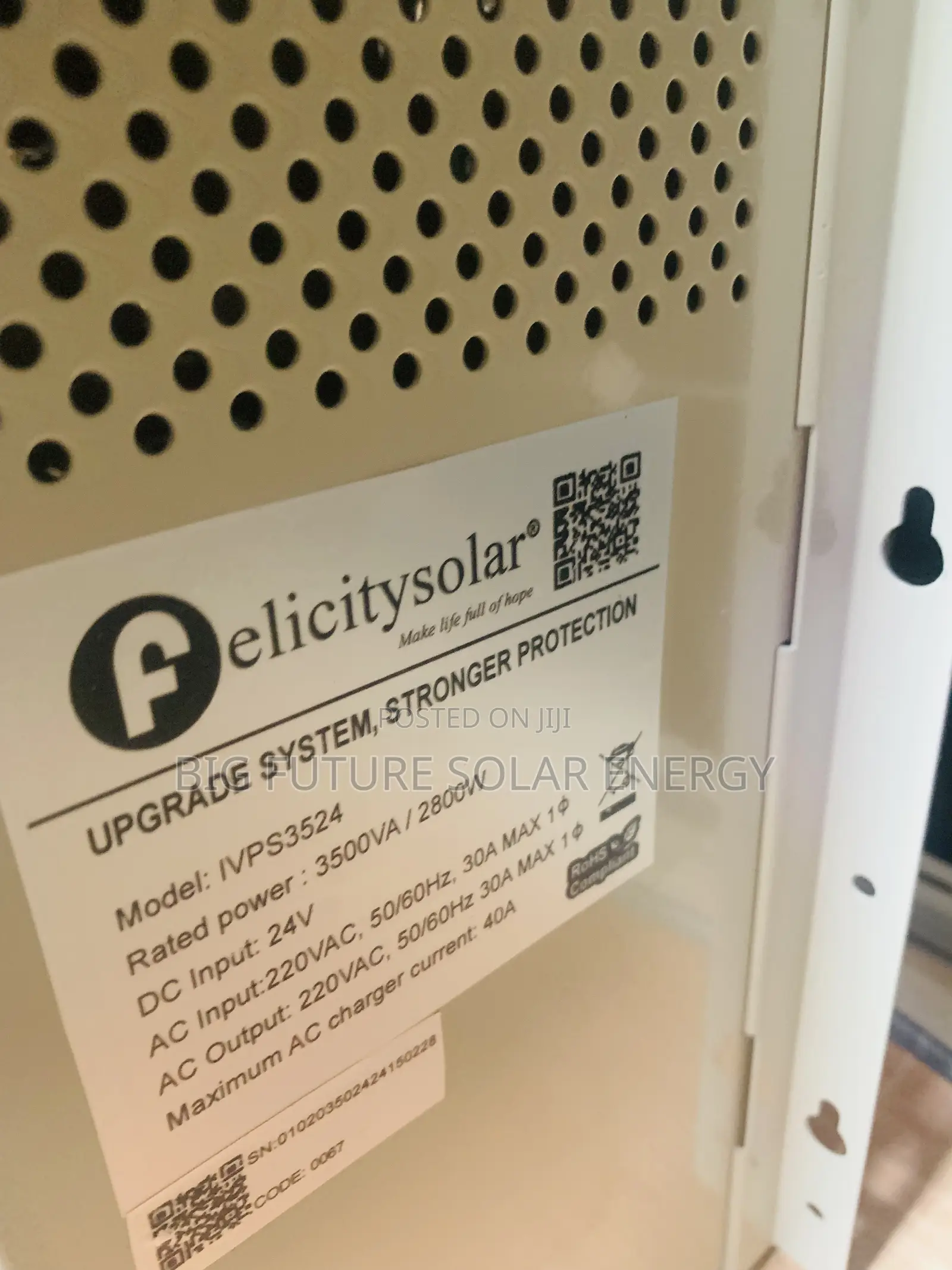 3.5kva Felicity Solar Inverter 24v