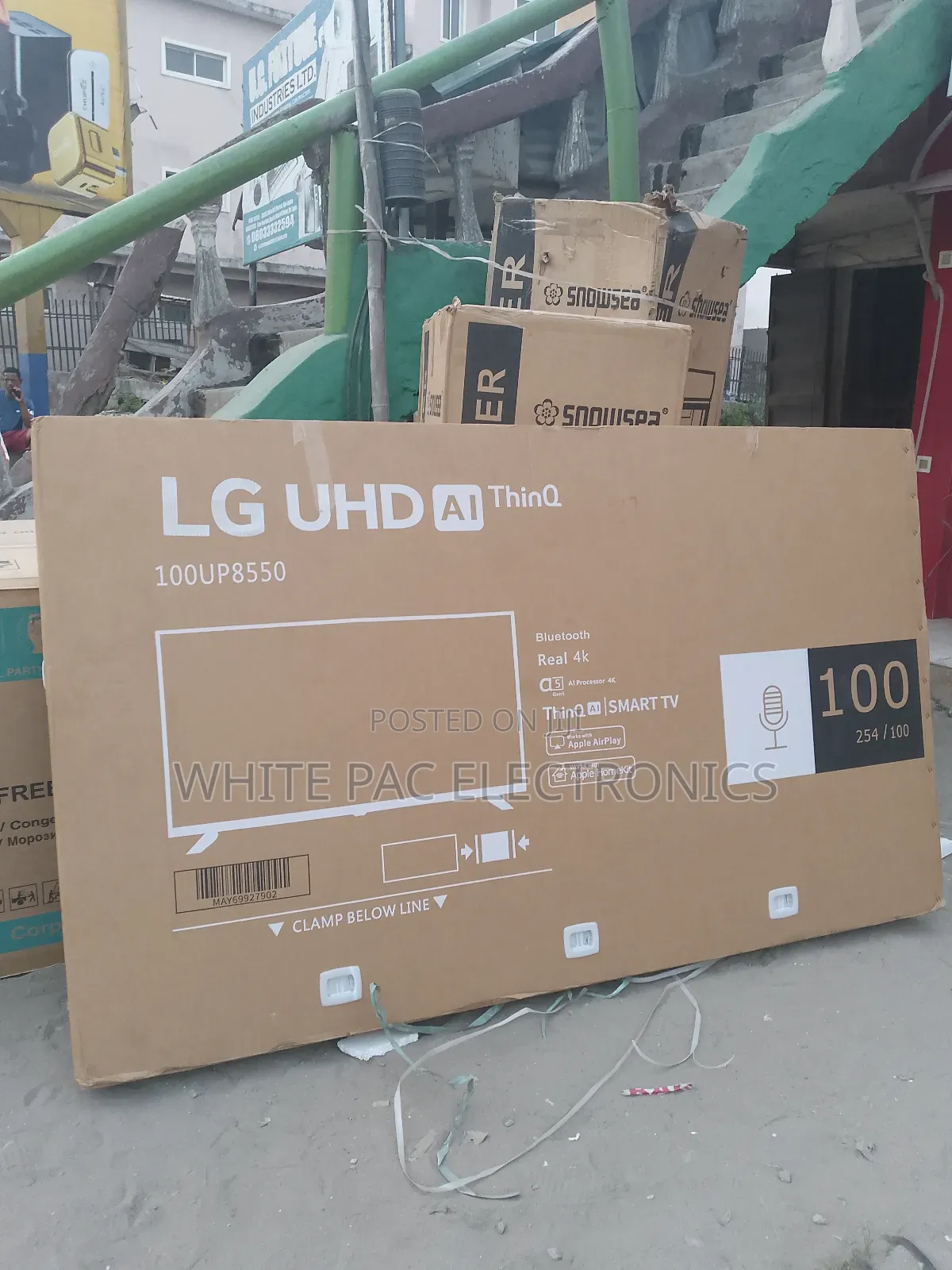 Lg Uhd 4k Android Smart 100"Inch Flameless >Youtube, Netflix , Wi-fi