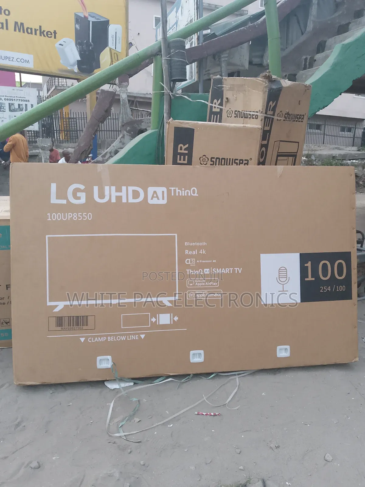 Lg Uhd 4k Android Smart 100"Inch Flameless >Youtube, Netflix , Wi-fi