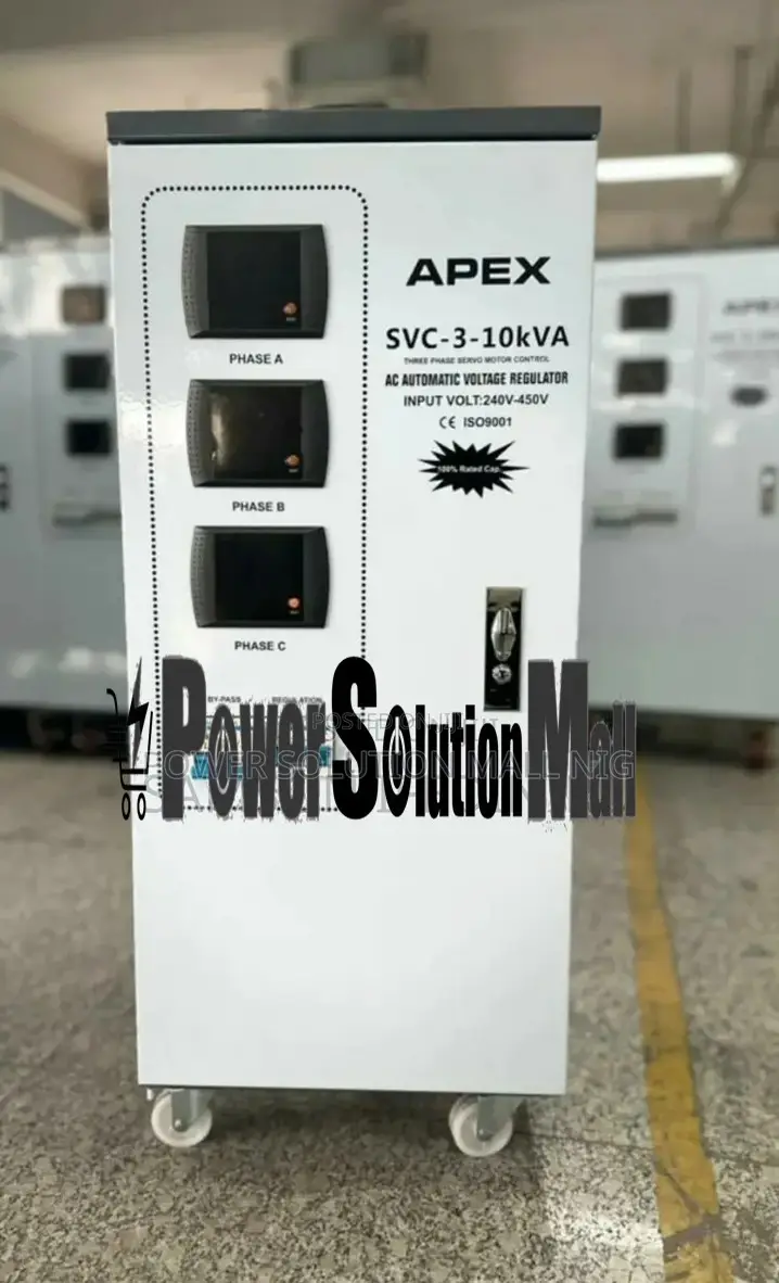 Apex 10kva 3-Phase Servo Stabilizer