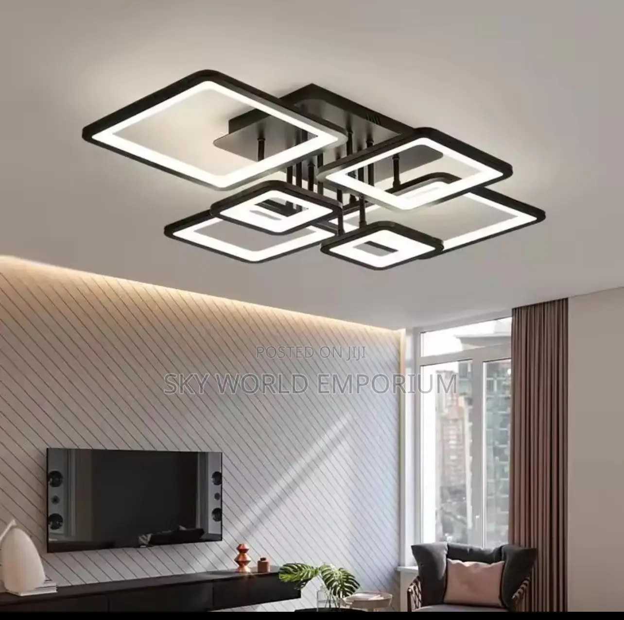 Modern Nordic Black Lighting Lustre Fixtures