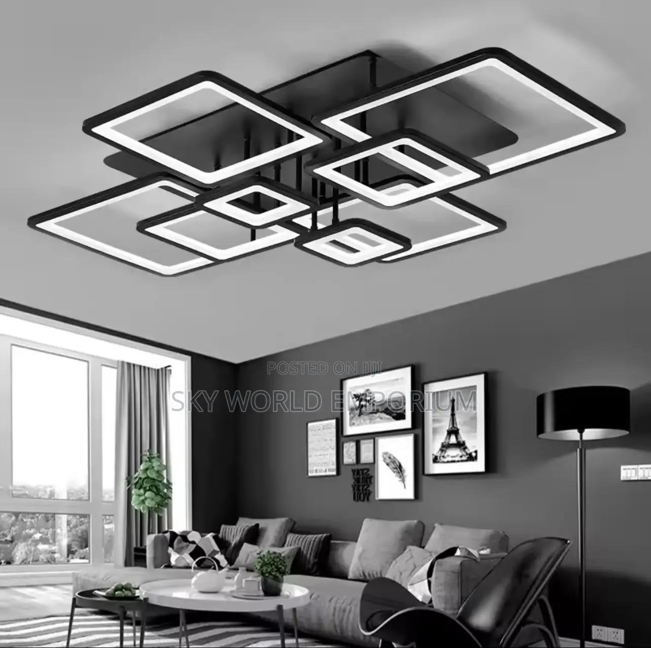 Modern Nordic Black Lighting Lustre Fixtures