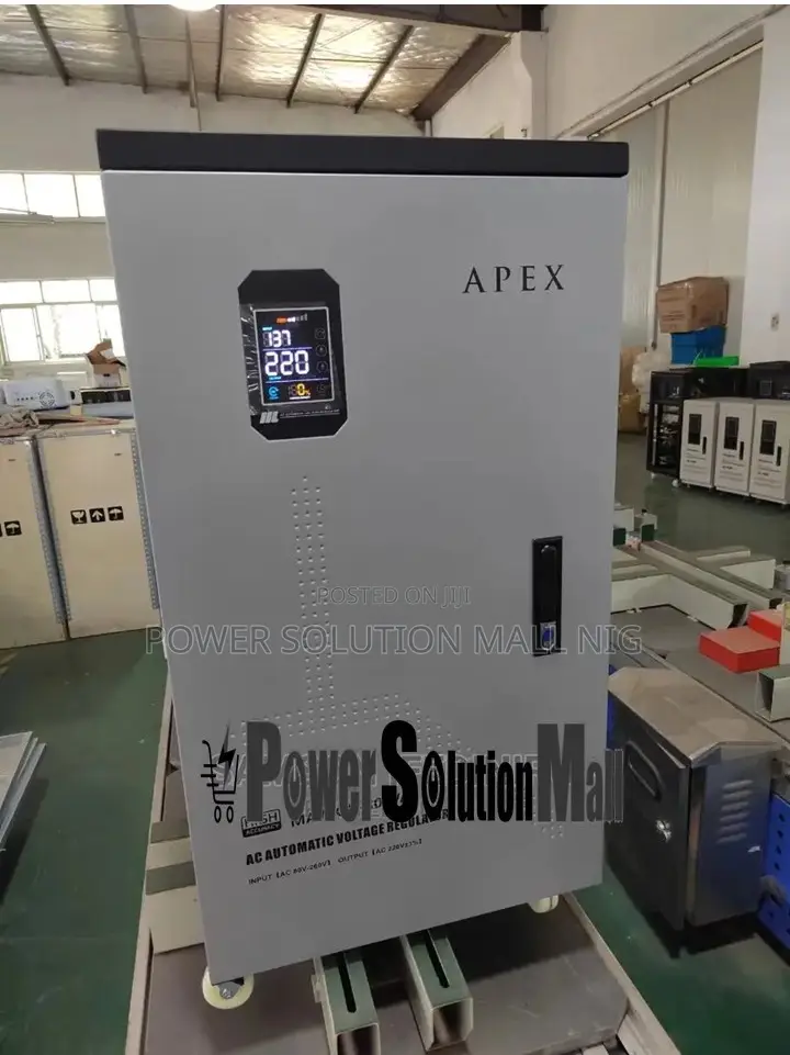 Apex 30kva Single Phase Servo Stabilizer (80v-260v)