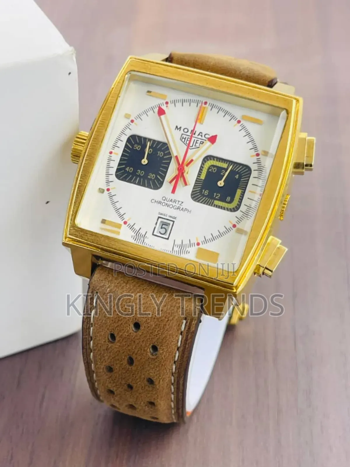 Tag Heuer Leather Chronograph