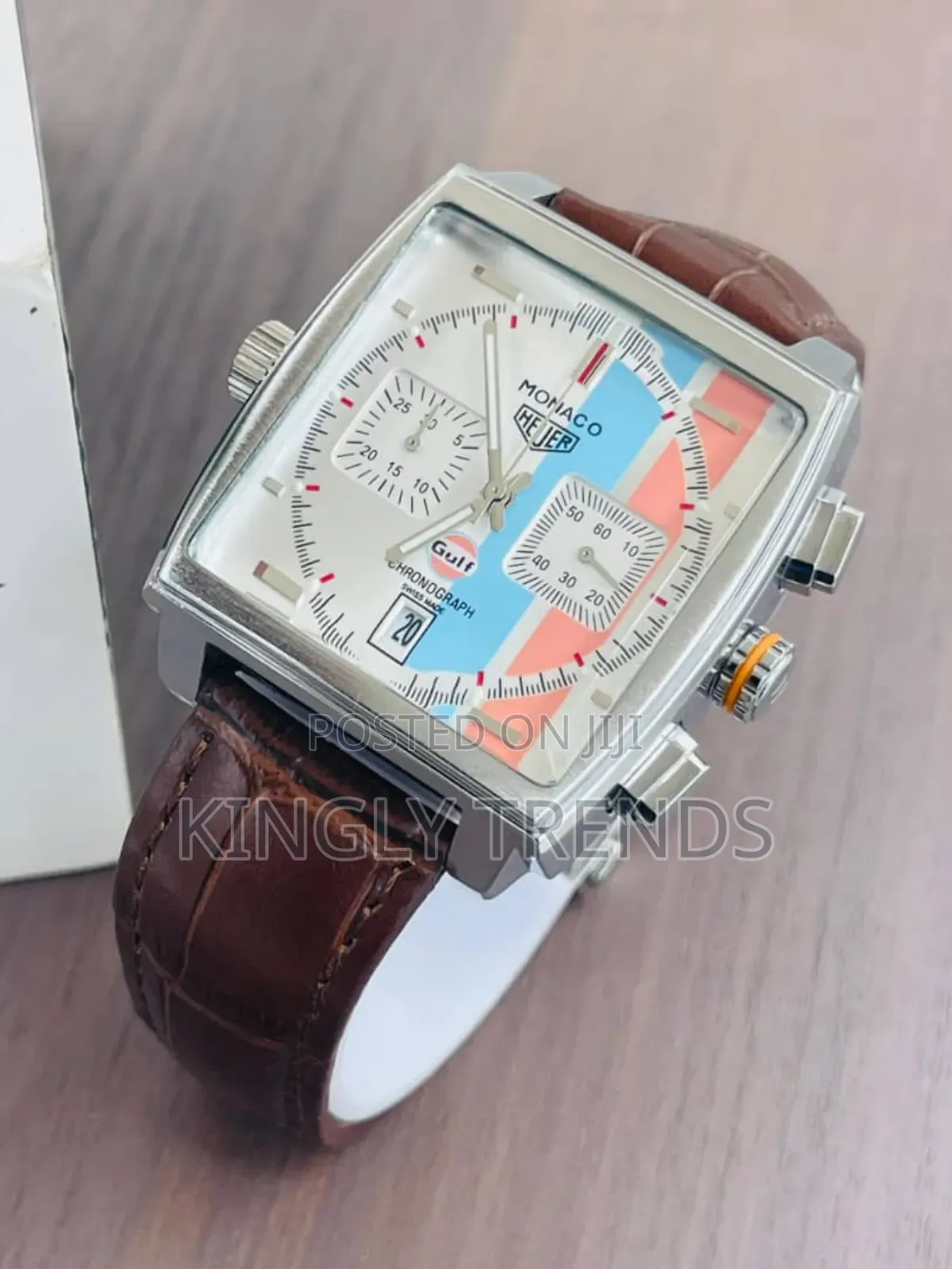 Tag Heuer Leather Chronograph