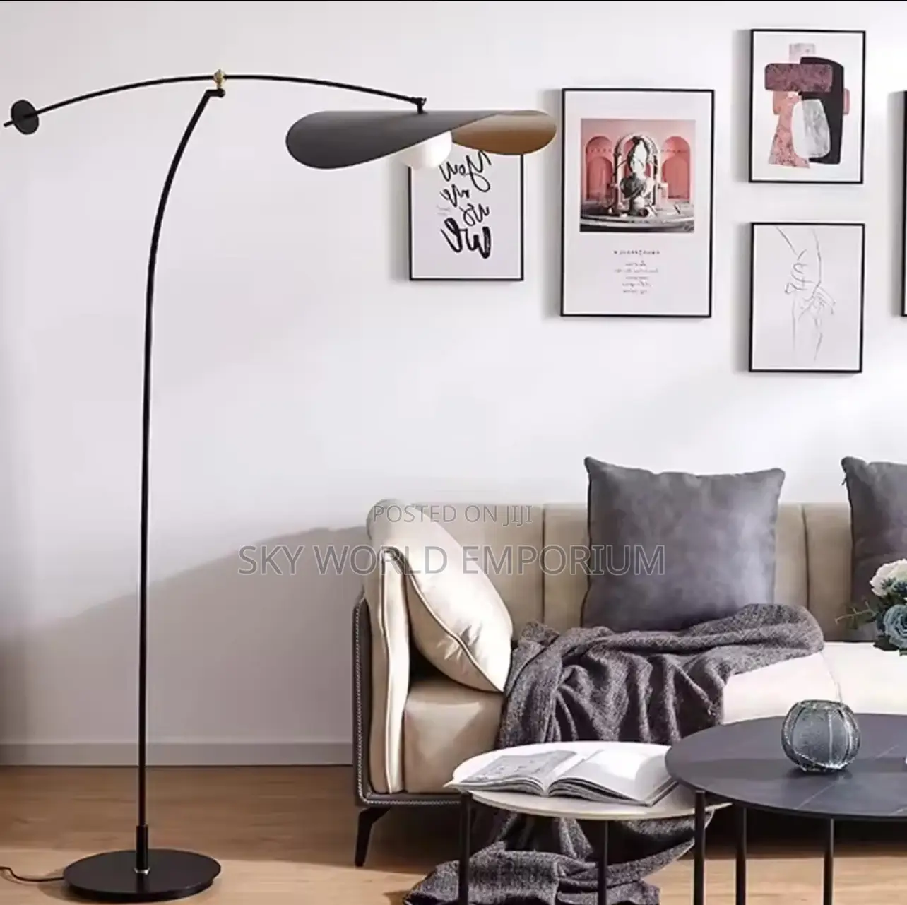 Modern Art Led Long Arm Hight Adjustable Floor Lamp