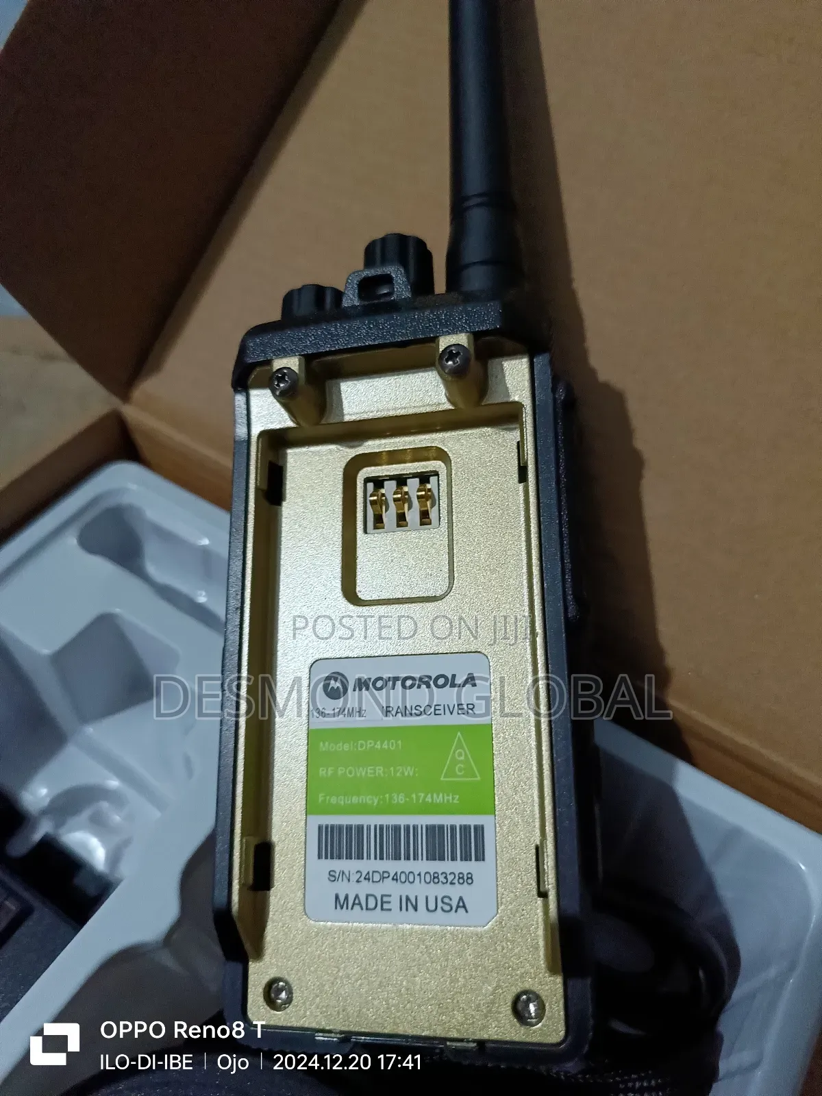 Motorola Walkie Talkie Dp44001 136:174mhz