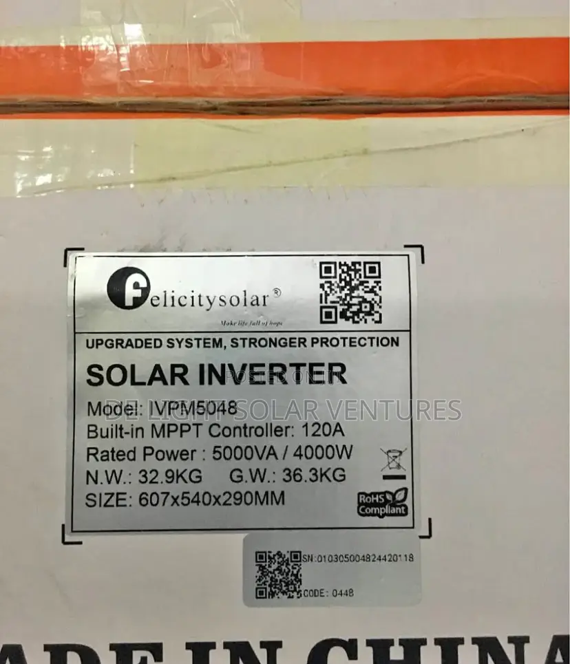 5kva Solar Inverter Highbrid 48v