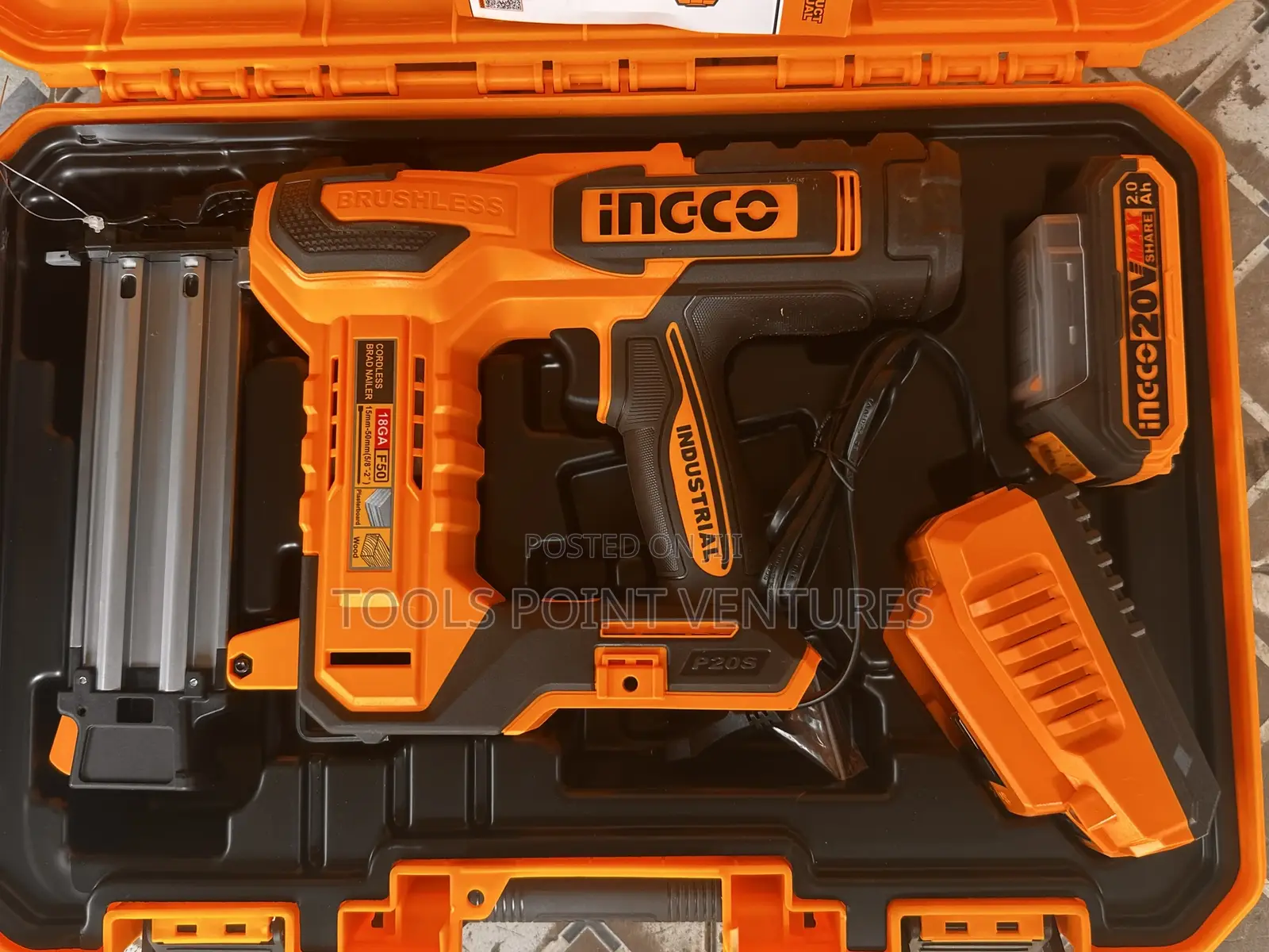 Ingco 20v Cordless Brad Nailer (Cbnli5008)