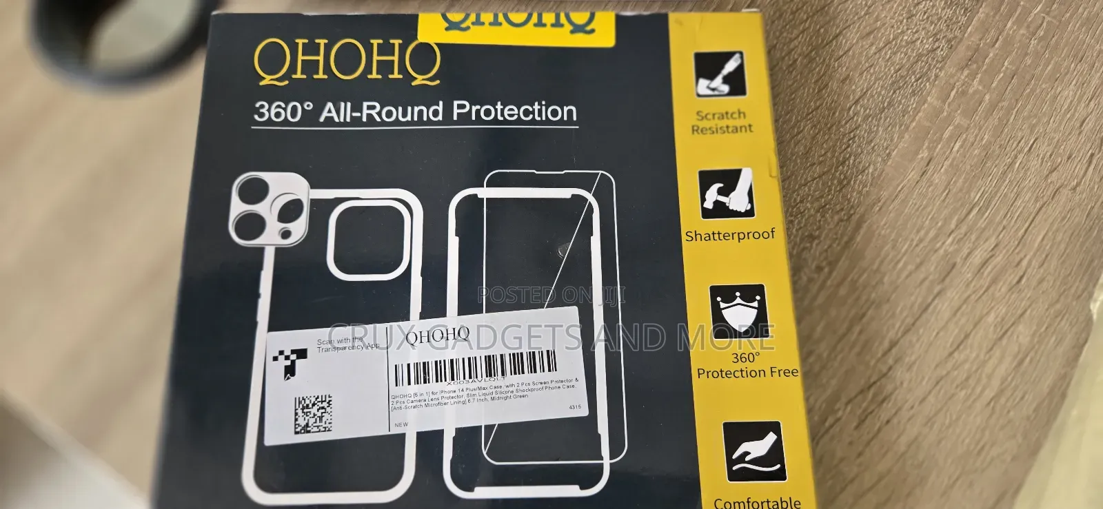 QHOHQ 360 Case and All-Round Protection iPhone 14 Plus