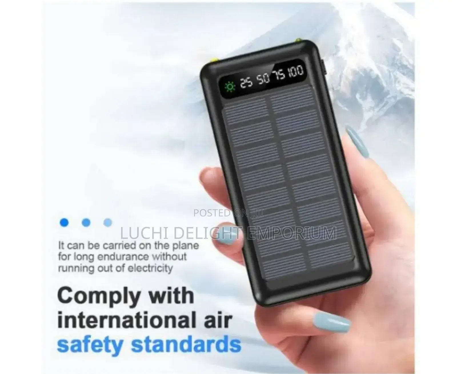 20000mah Original Solar Power Bank Display