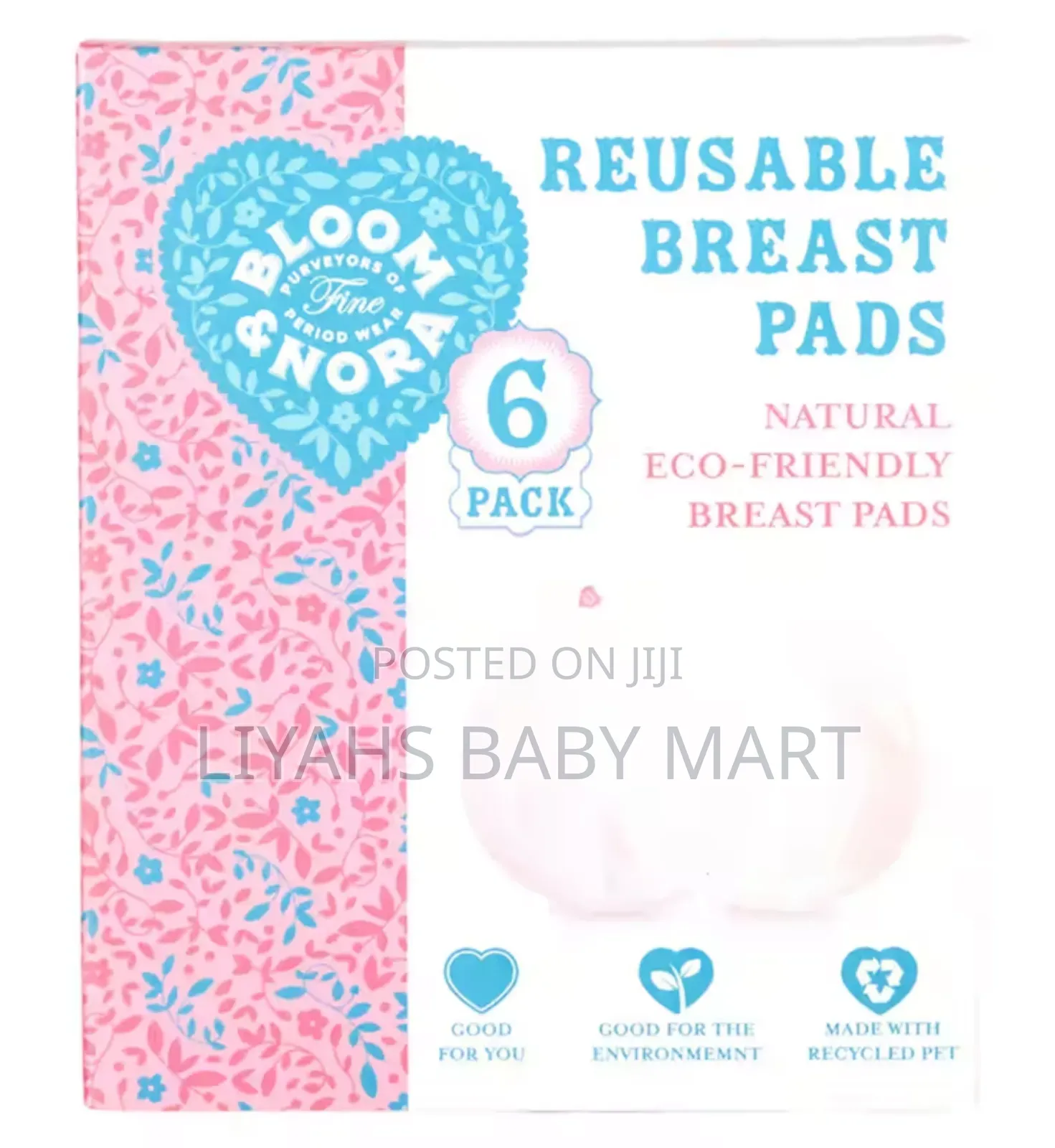 Reusable Breast Pads- 3 Pack/6 Piece