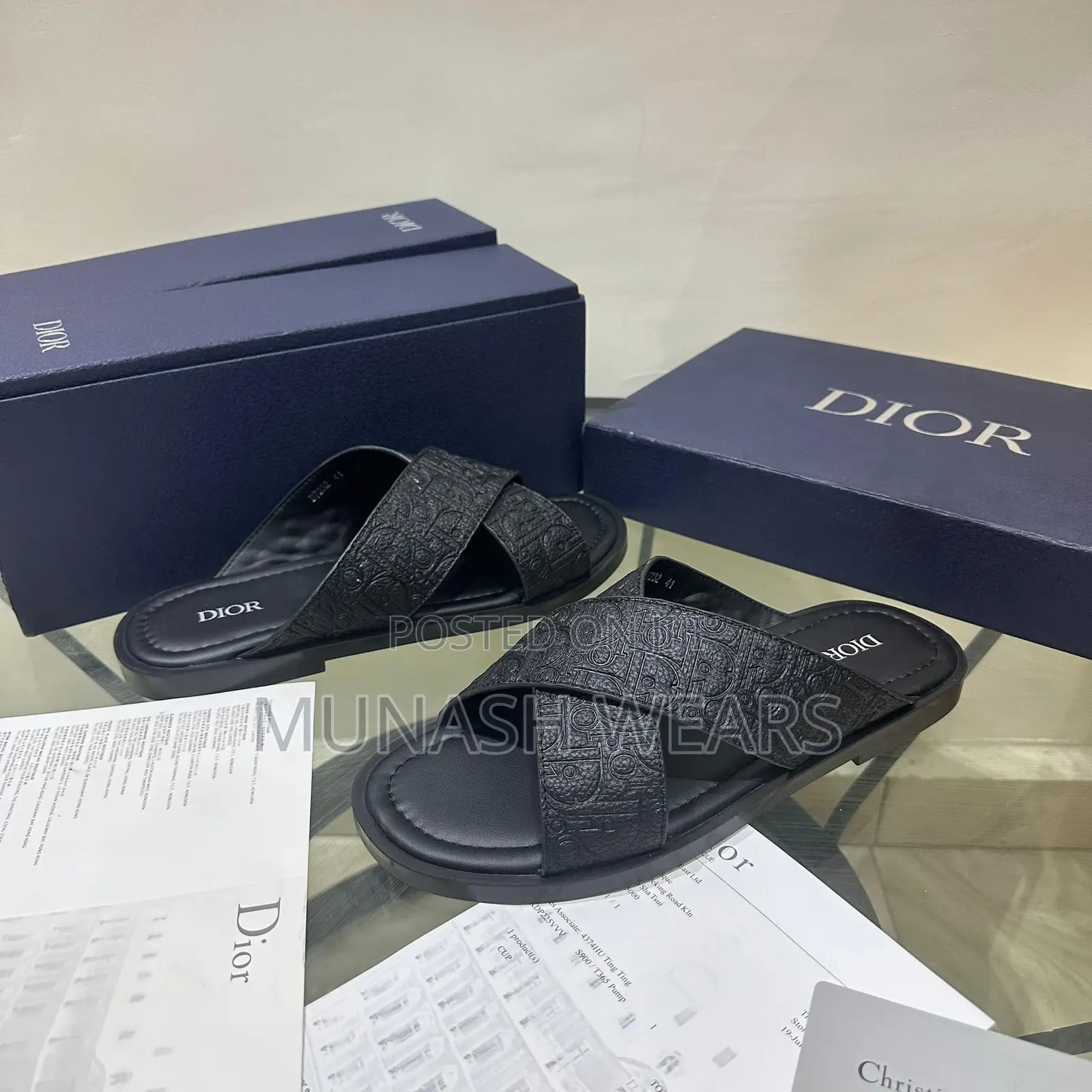 Luxury Dior Leather Slipers 40-46,Nationwide Delivery