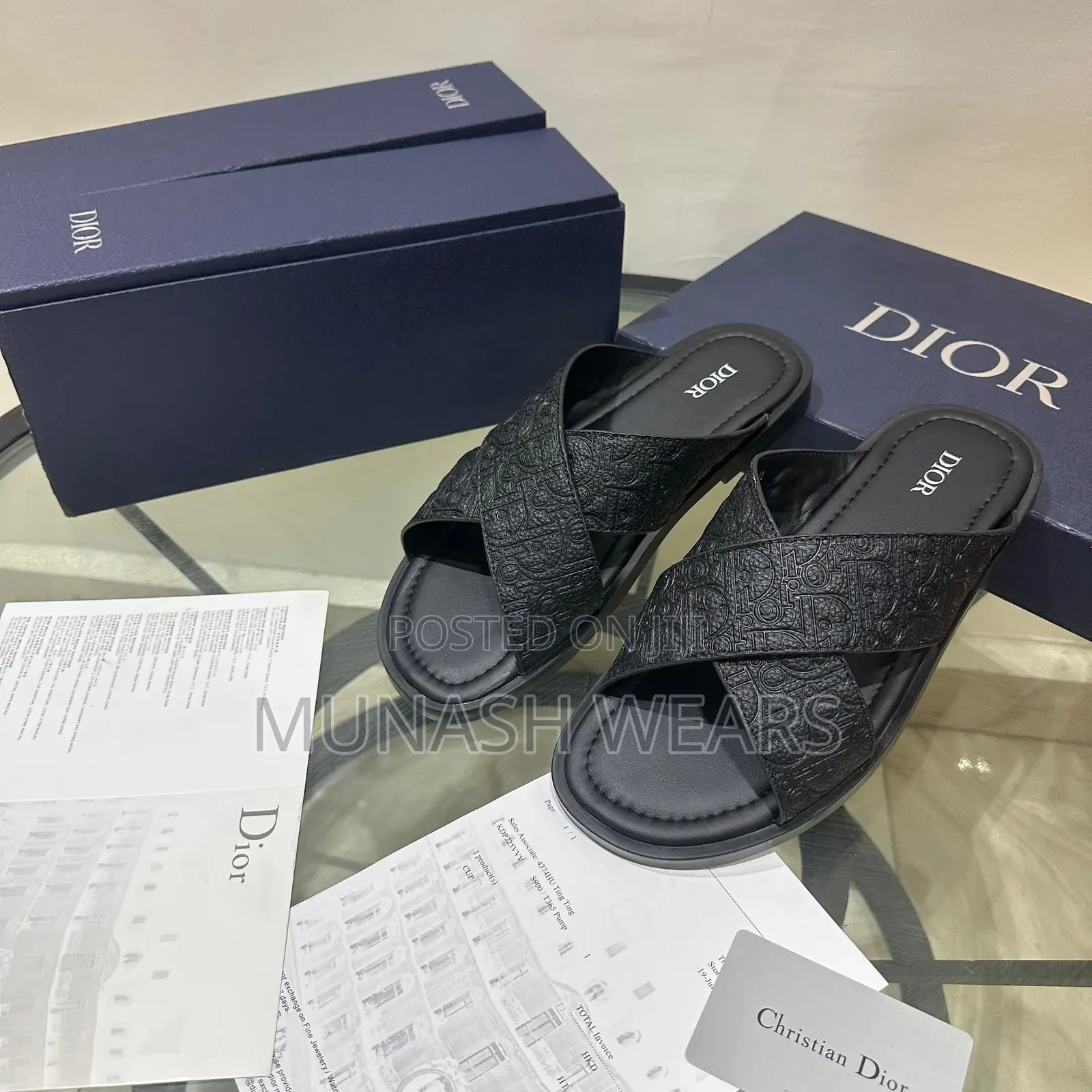 Luxury Dior Leather Slipers 40-46,Nationwide Delivery