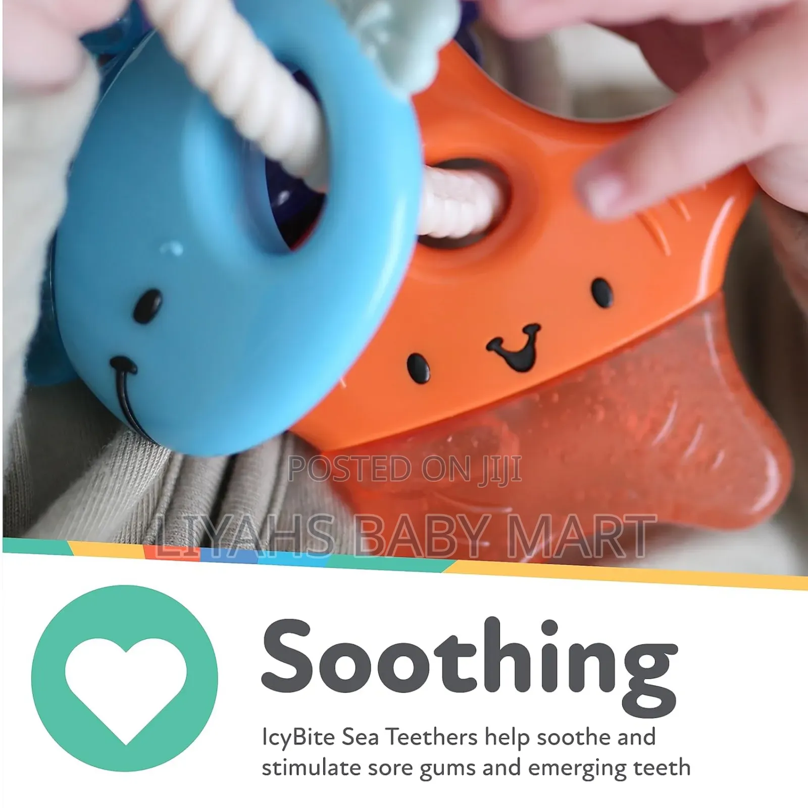 Nuby Icybite Sea Cooling Gel Teething Ring