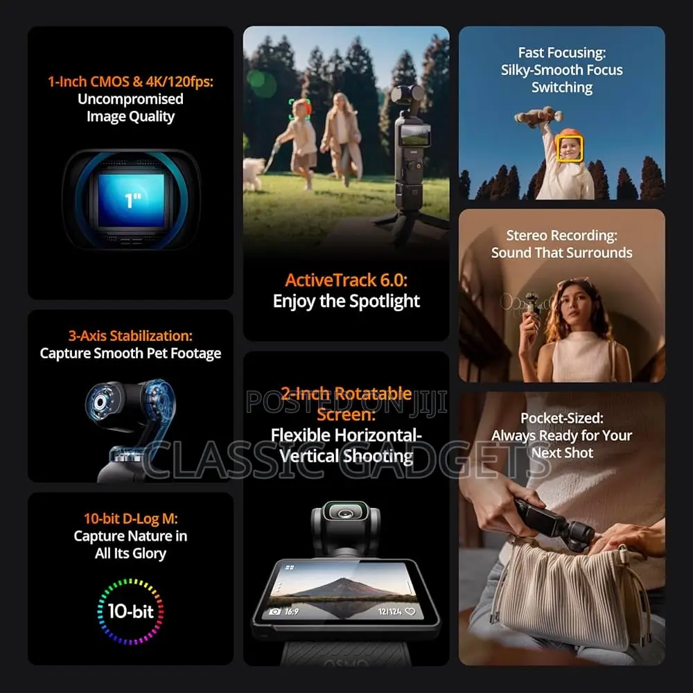 Dji Osmo Pocket 3 Creator Combo Digital Vlogging Camera