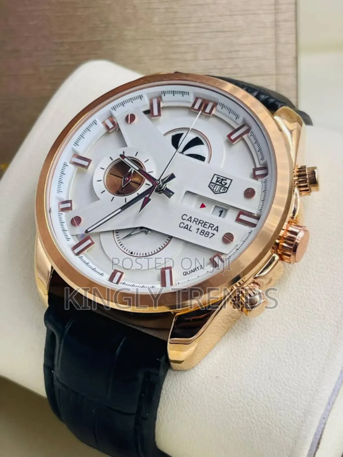 Tag Heuer CR7 Leather Watch