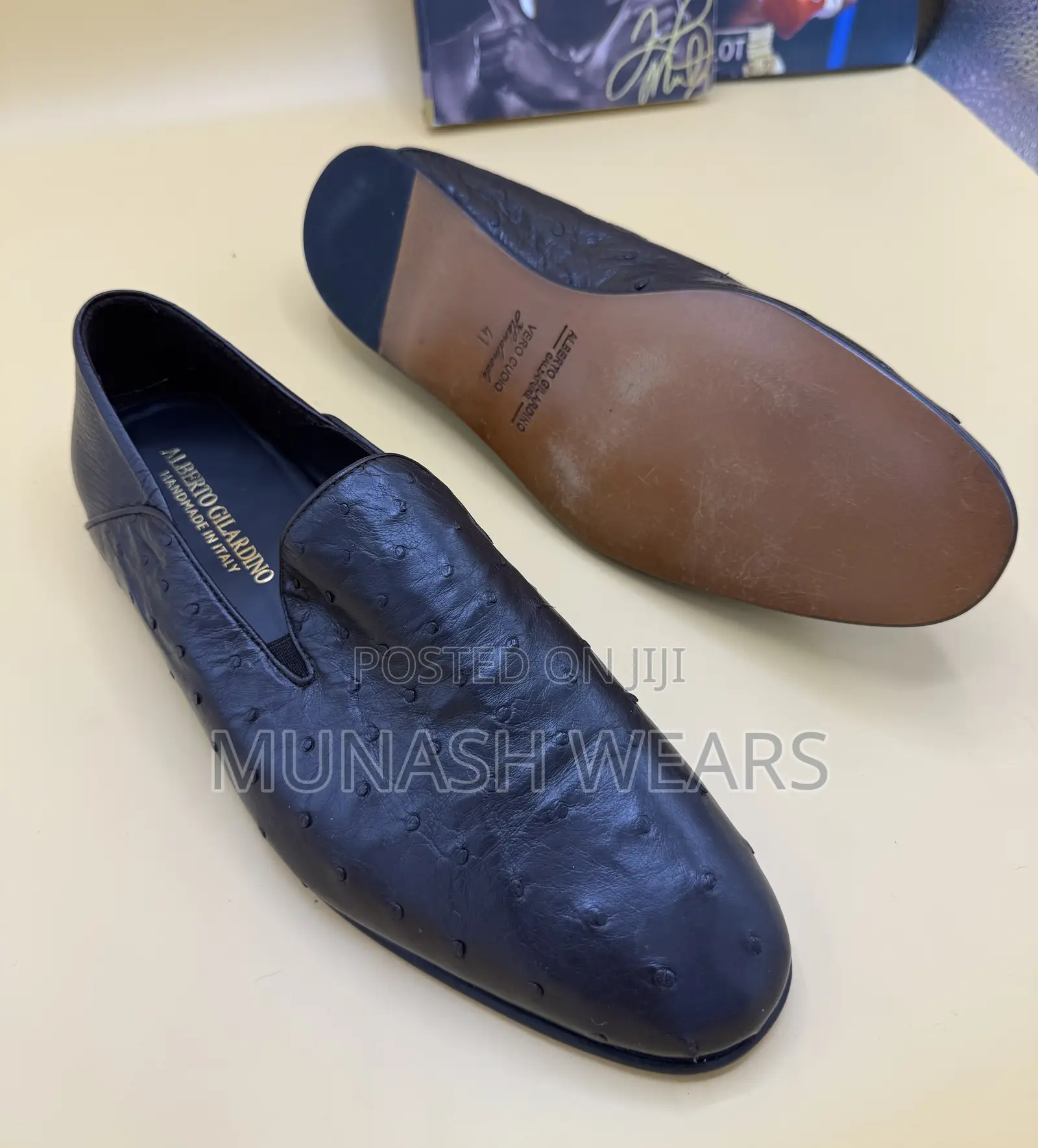Italian Alberto Luxury Shoes, Flat Sole