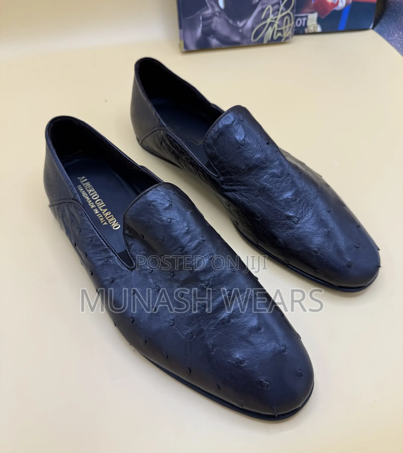 Italian Alberto Luxury Shoes, Flat Sole