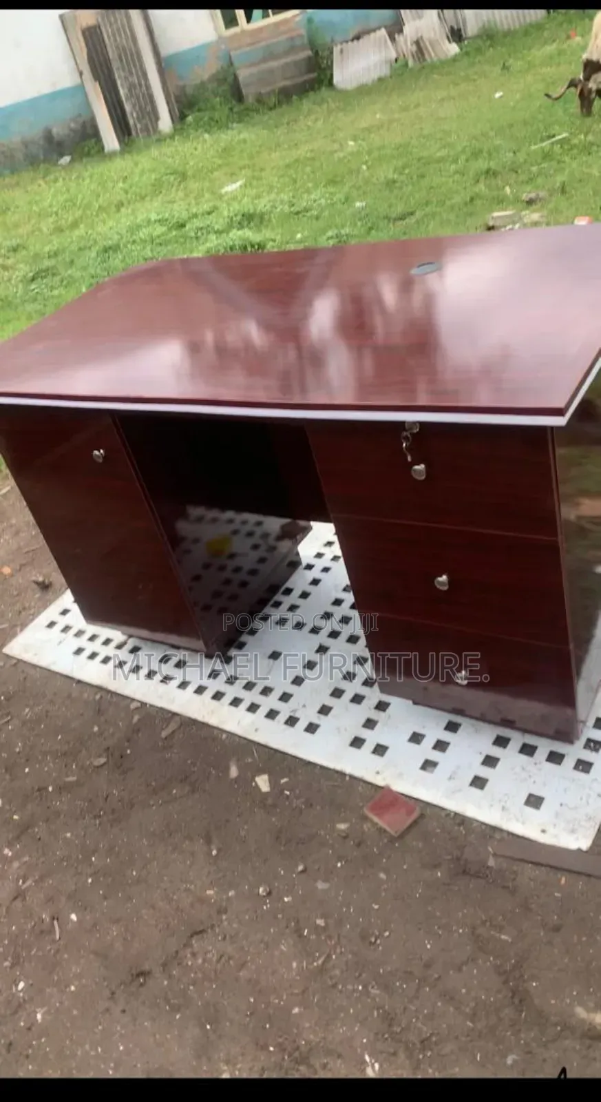 3 by 5 Office Table With 3 Drawers