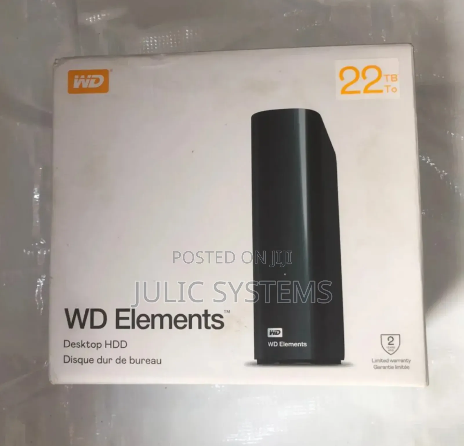 WD 22TB Elements Desktop USB 3.0 External Hard Drive
