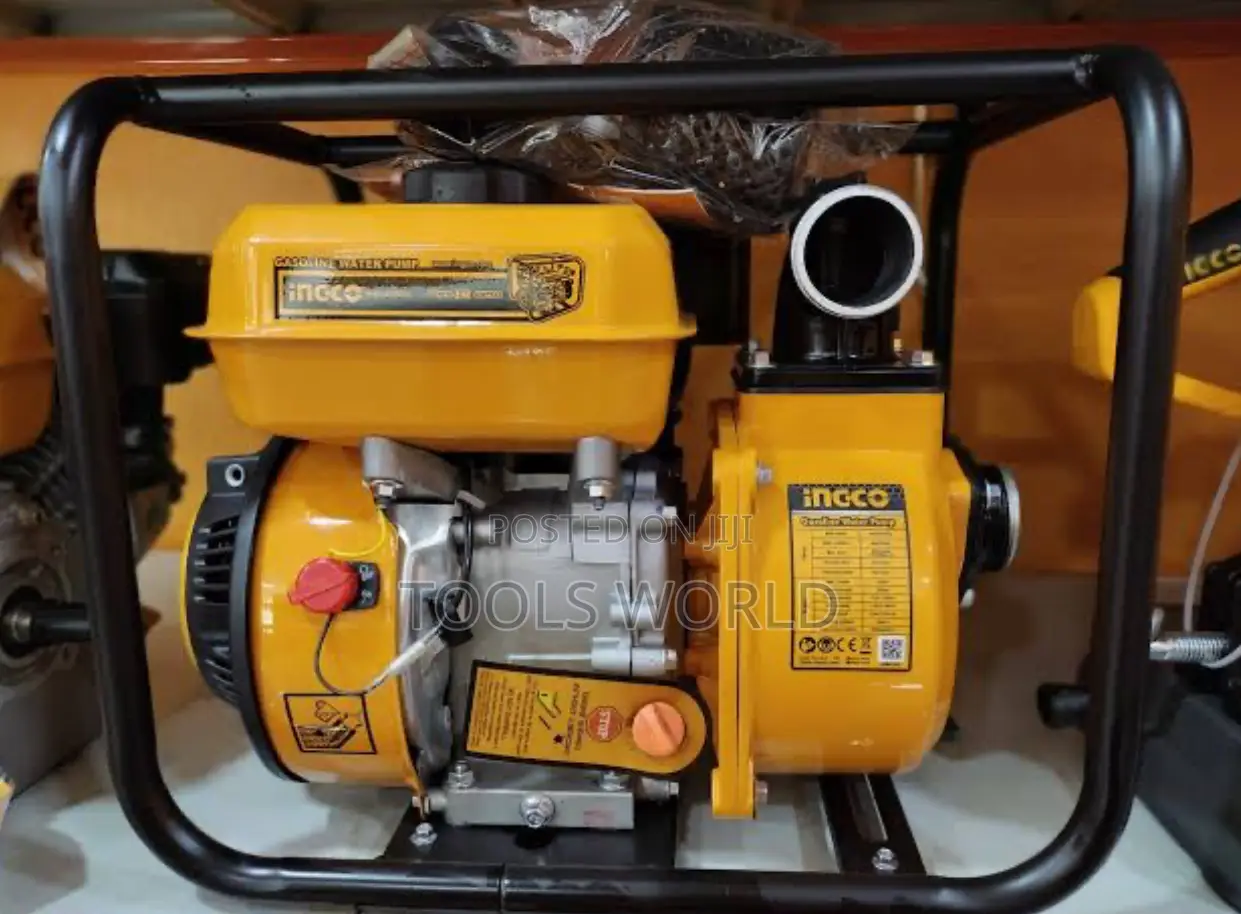 INGCO Industrial Gasoline Water Pump 3” 7HP 3.6L Fuel Tank