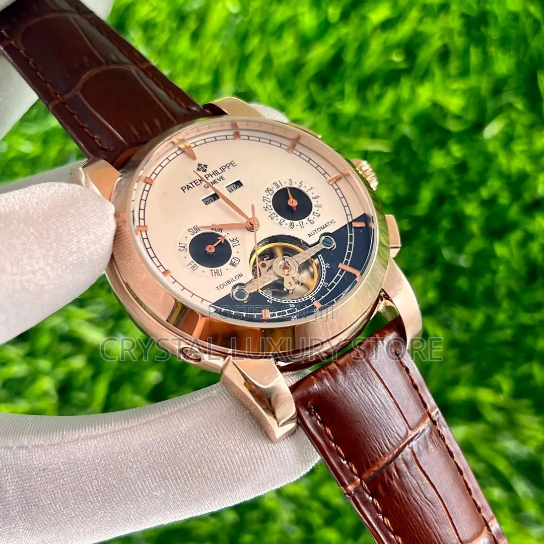 Patek Philippe Quality Luxury Men Genuine Leather