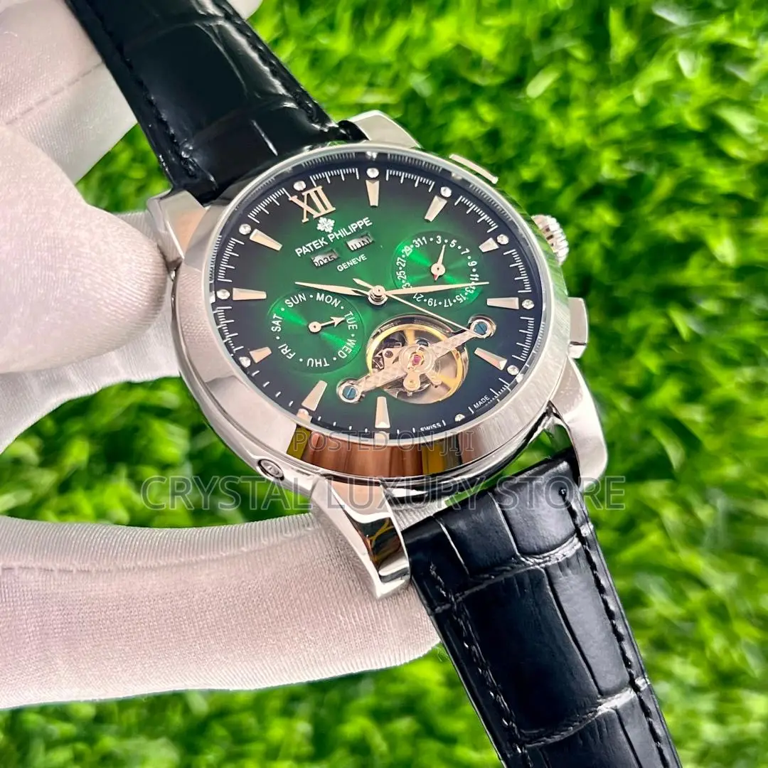 Patek Philippe Quality Luxury Men Genuine Leather