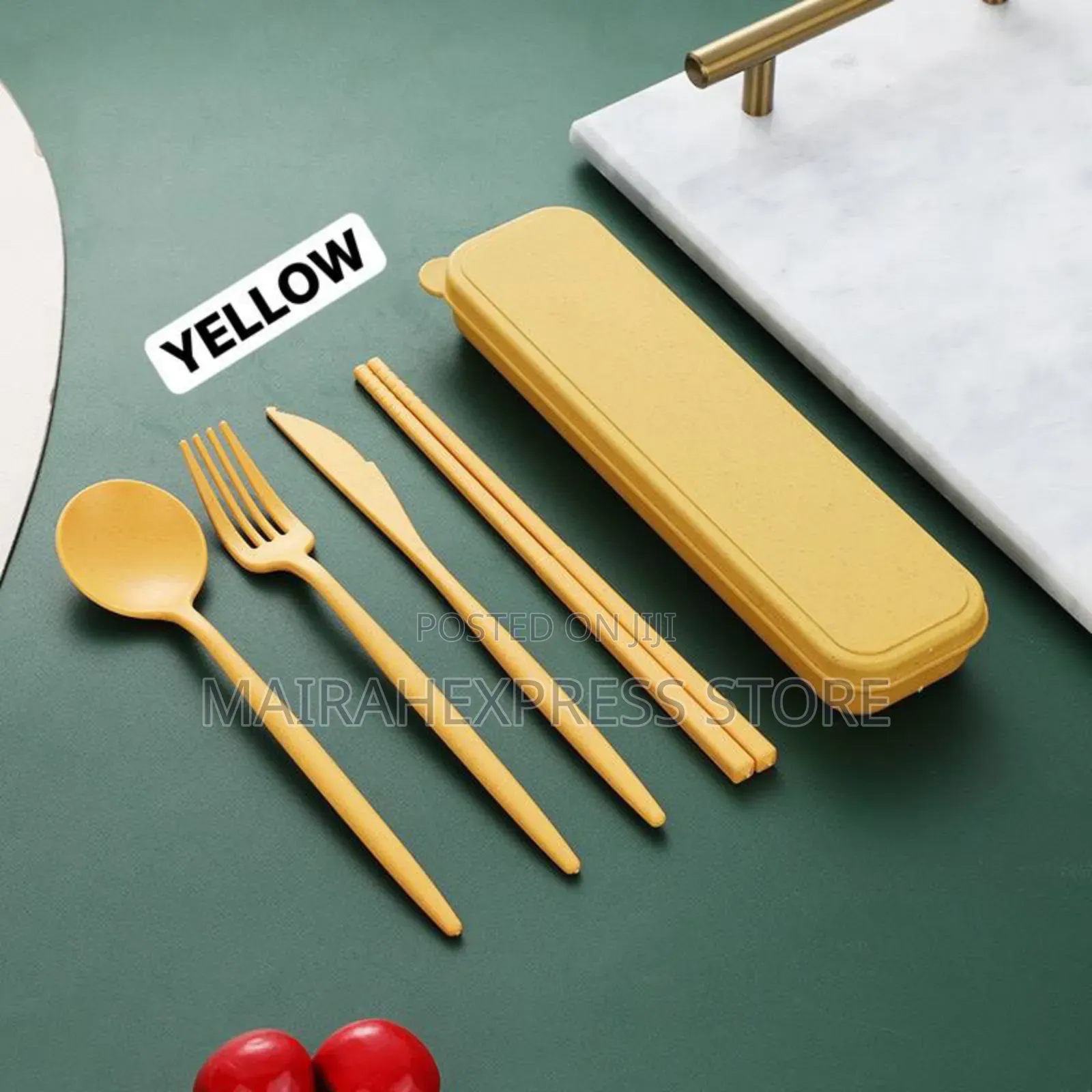 4pcs/Pack Thickened Reusable Cutlery Set
