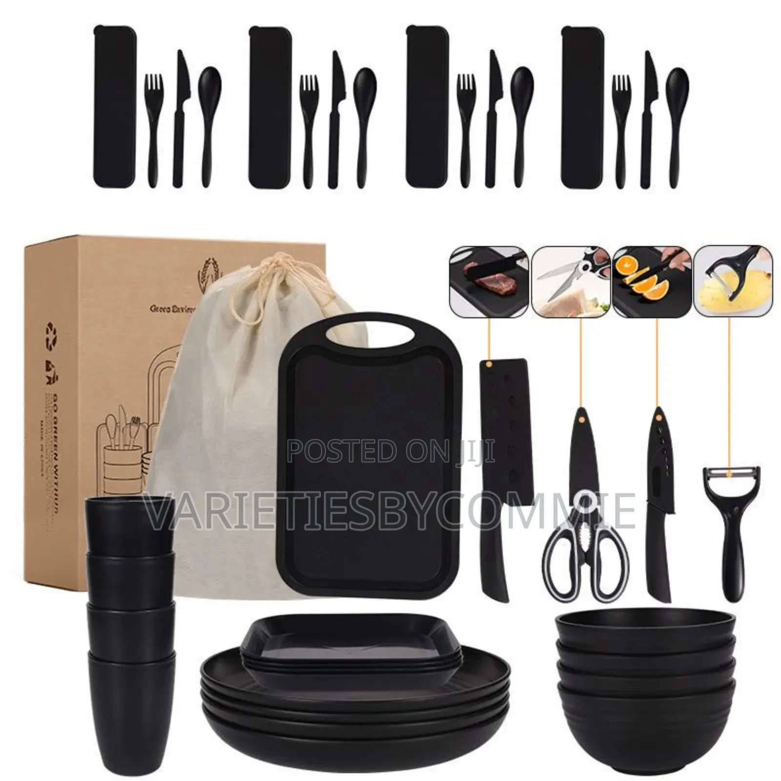 24 PCS Serving Set With Kitchen Wares