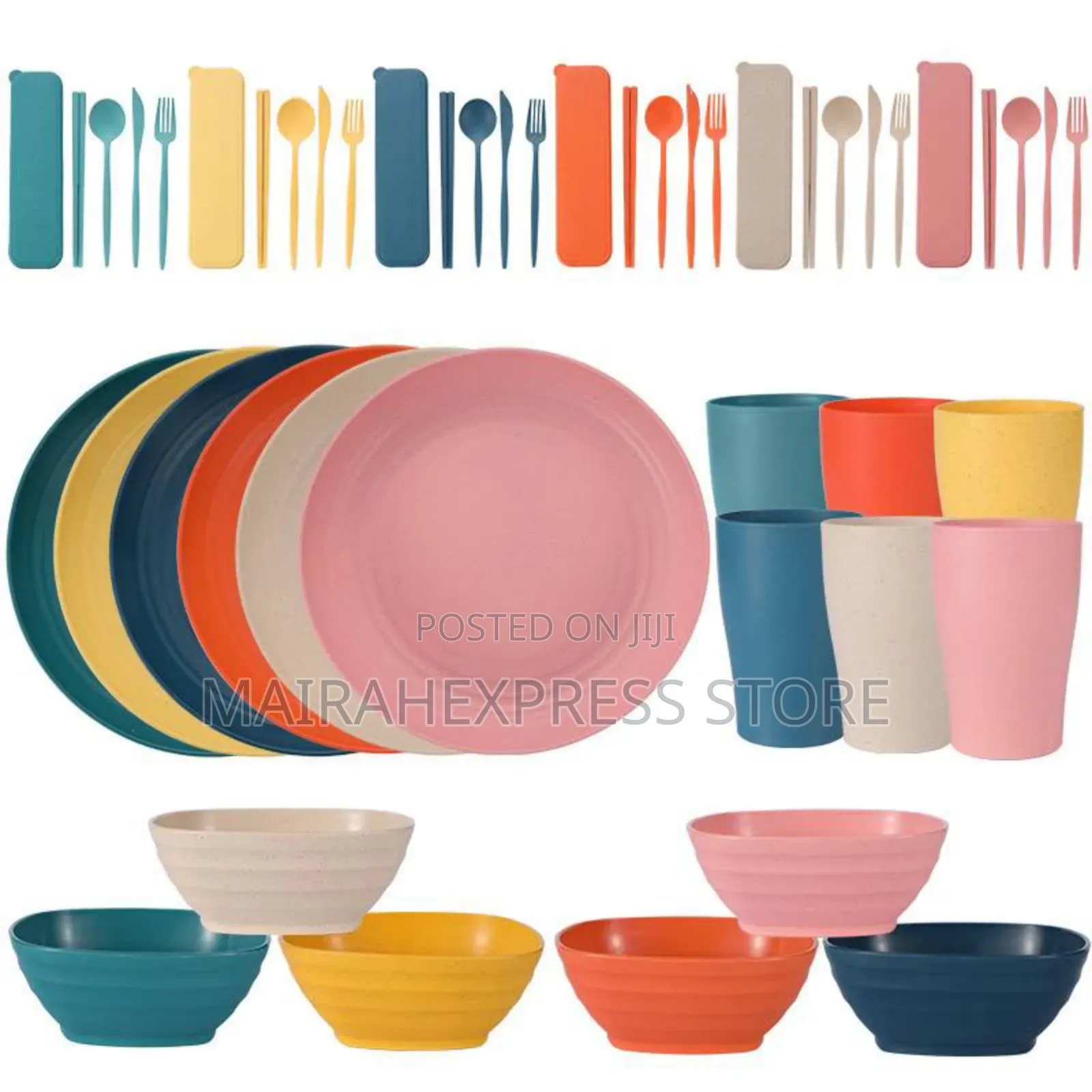 24pcs/Set Eco-Friendly Pp Material Thickening Serving Set