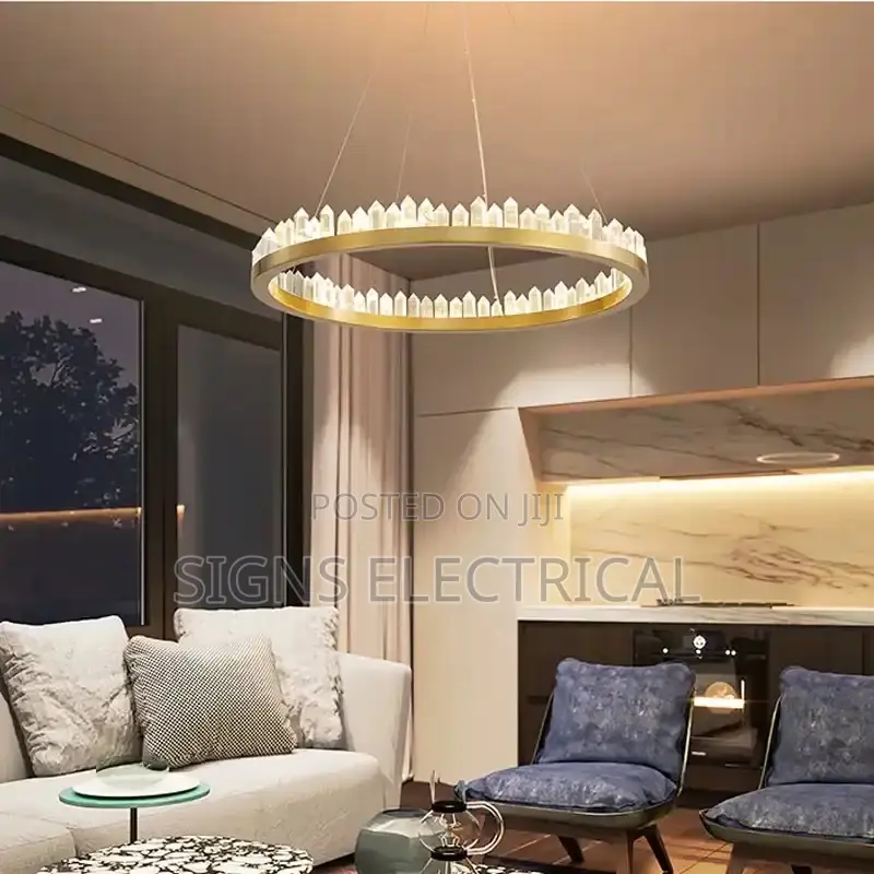 Modern Nordic Toroidal Light Luxury Crystal Pendent Lamp