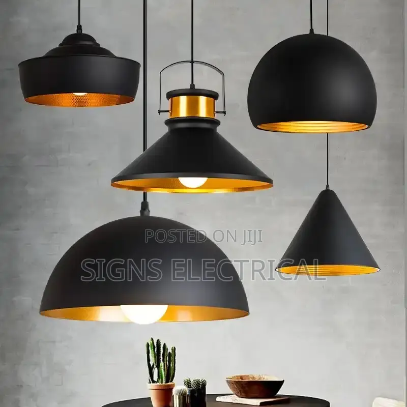 Modern Pendant Chandelier Aluminum Black Hanglamp
