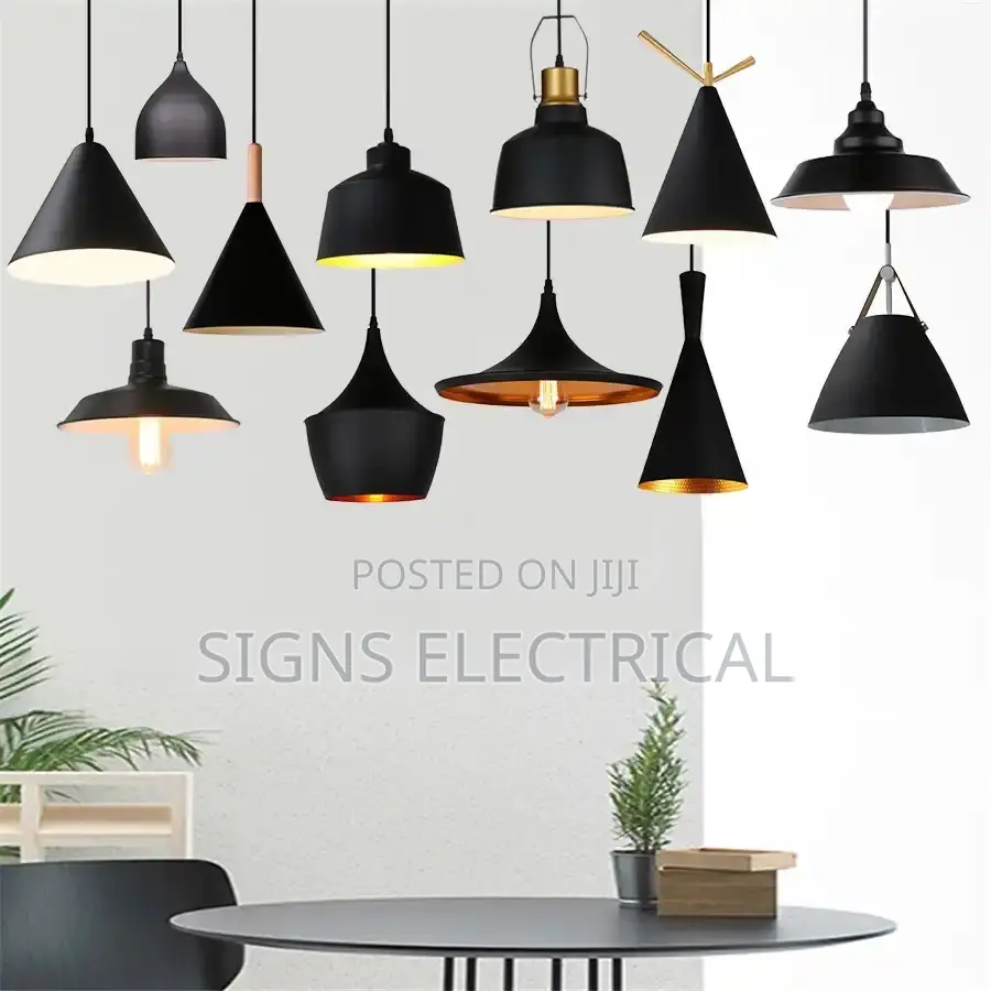 Modern Pendant Chandelier Aluminum Black Hanglamp