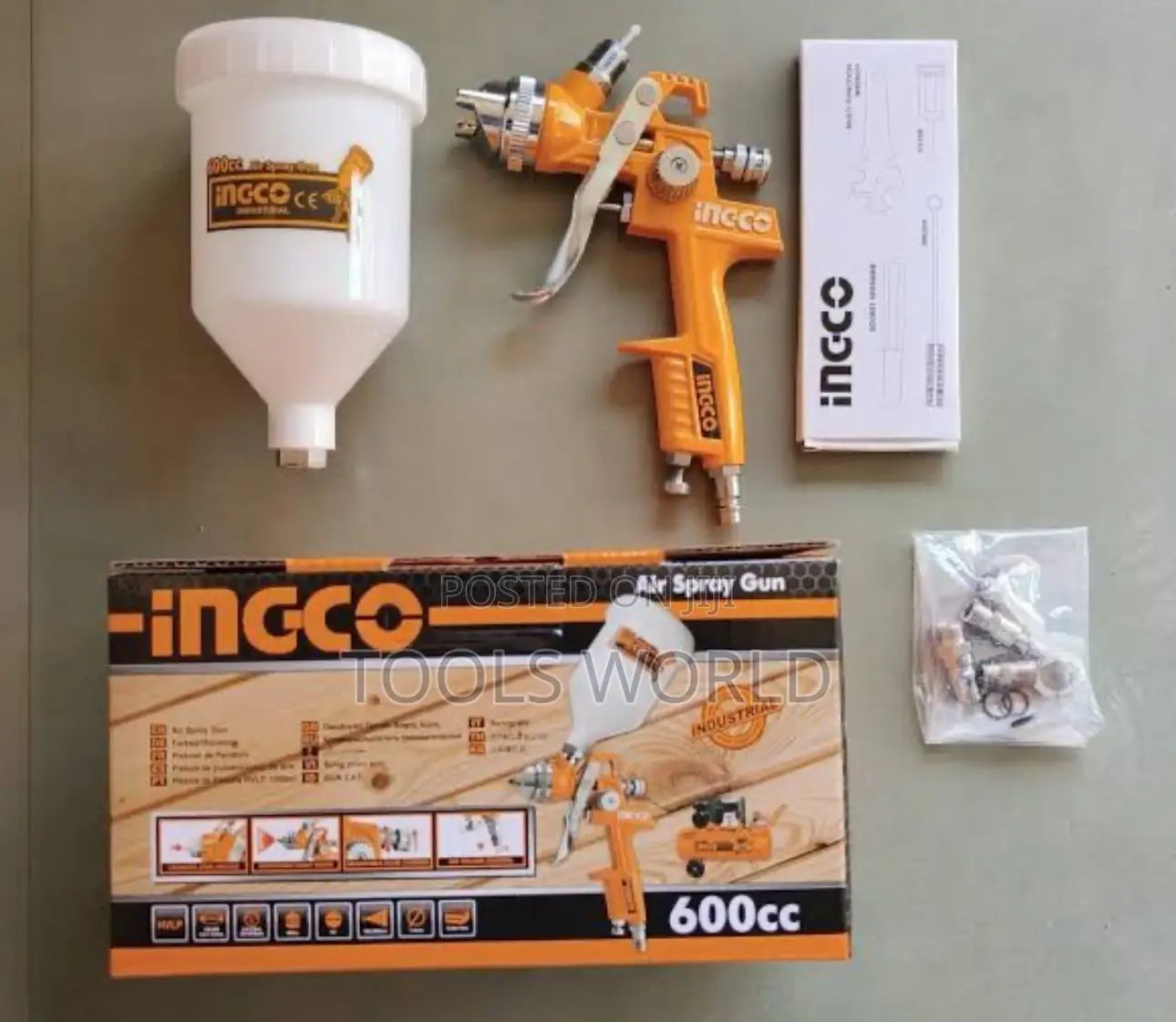 Painter Spray Gun,600cc Capacity, 3.5bar for Finishing Coat,