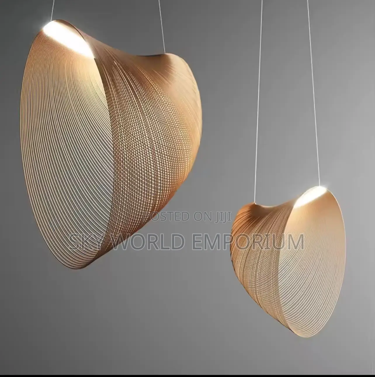 Wood Pendant Restaurant Hanging Light