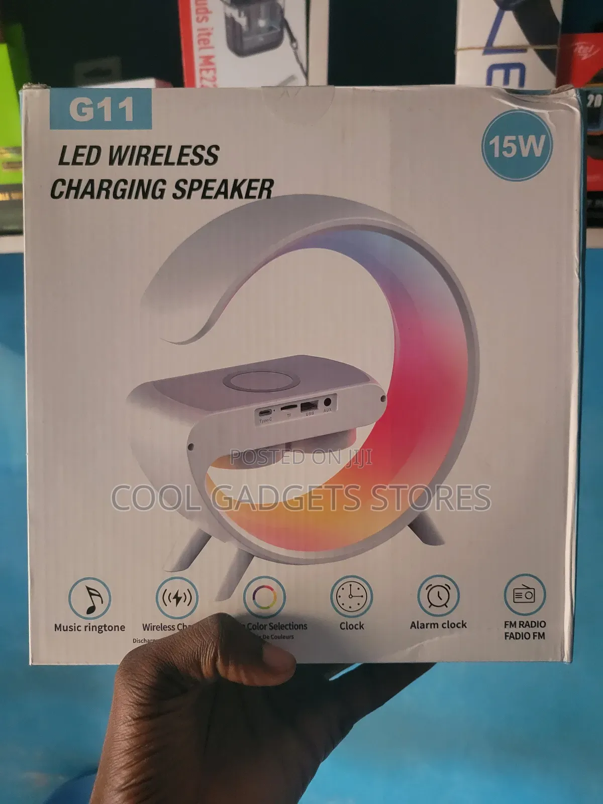G11 Led Wireless Charging Speaker With
Radio 15w