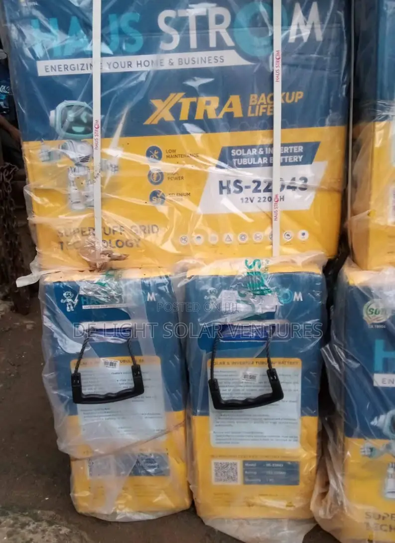 Hausstrom Tubular Battery 220A 12V Available