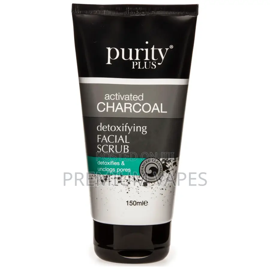 Purity Plus Activated Charcoal Detoxifying Facial Scrub150ml