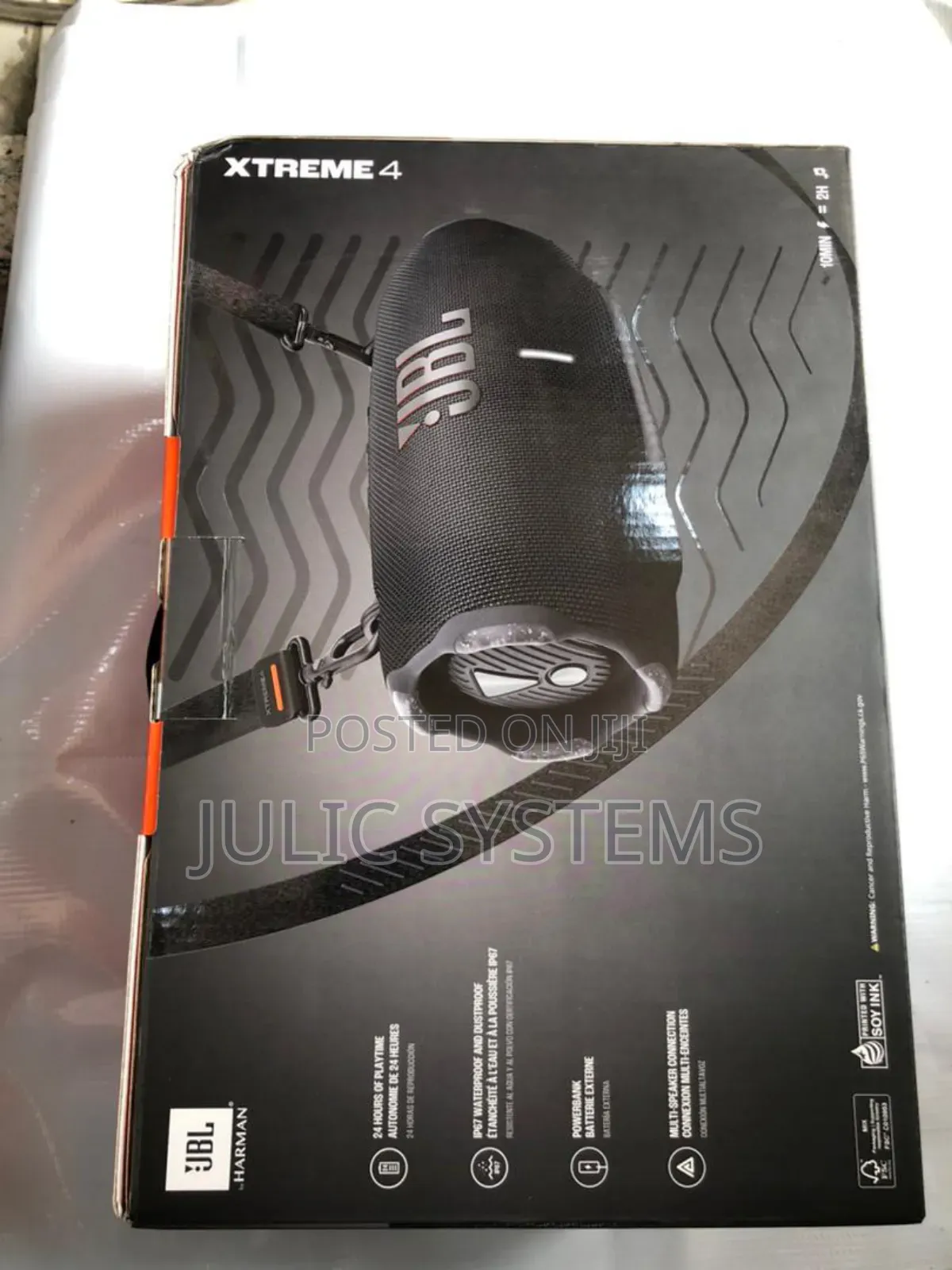 JBL Xtreme 4 Portable Wireless Waterproof Speaker (Black)